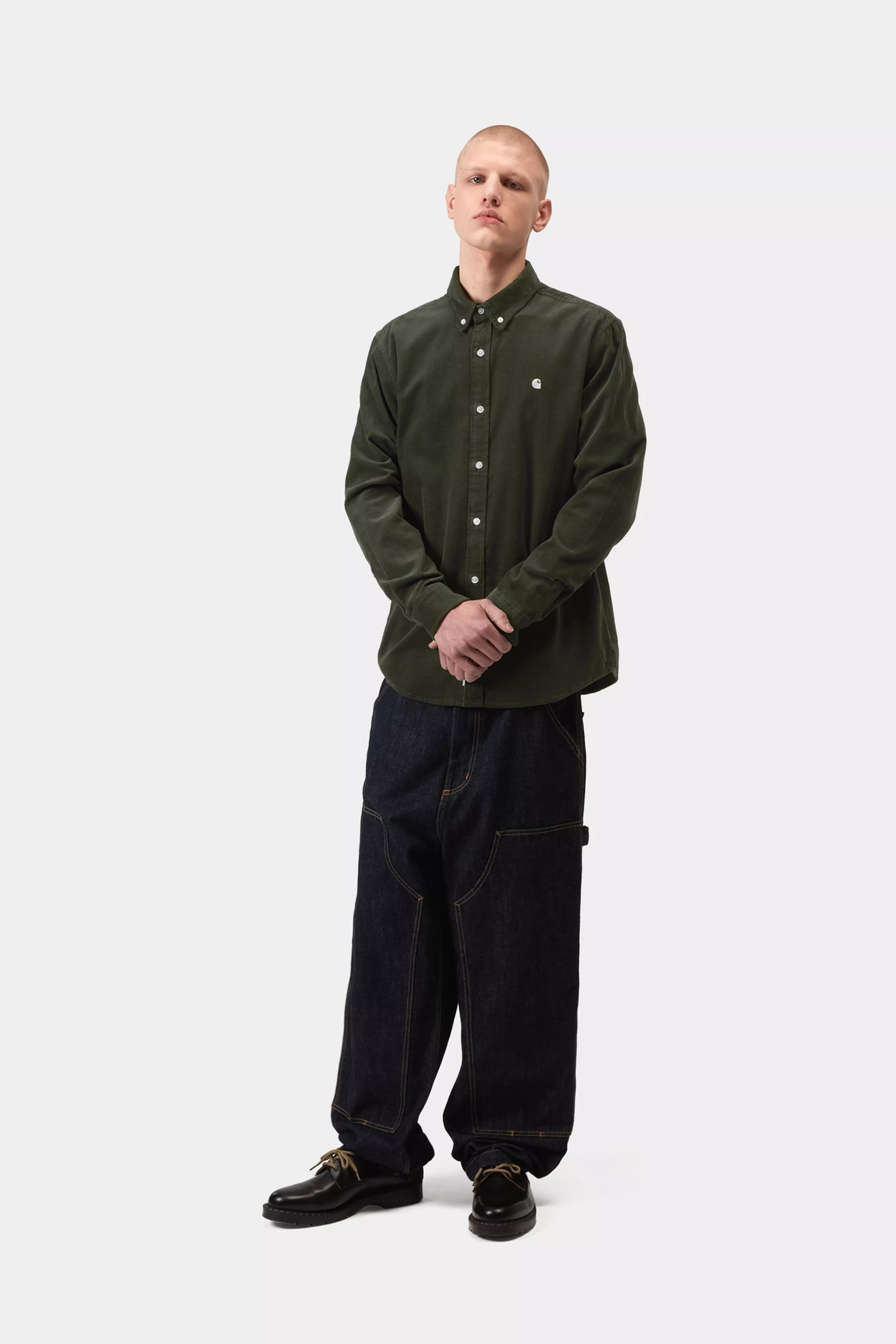 L/S Madison Fine Cord Shirt - Opuntia / Wax