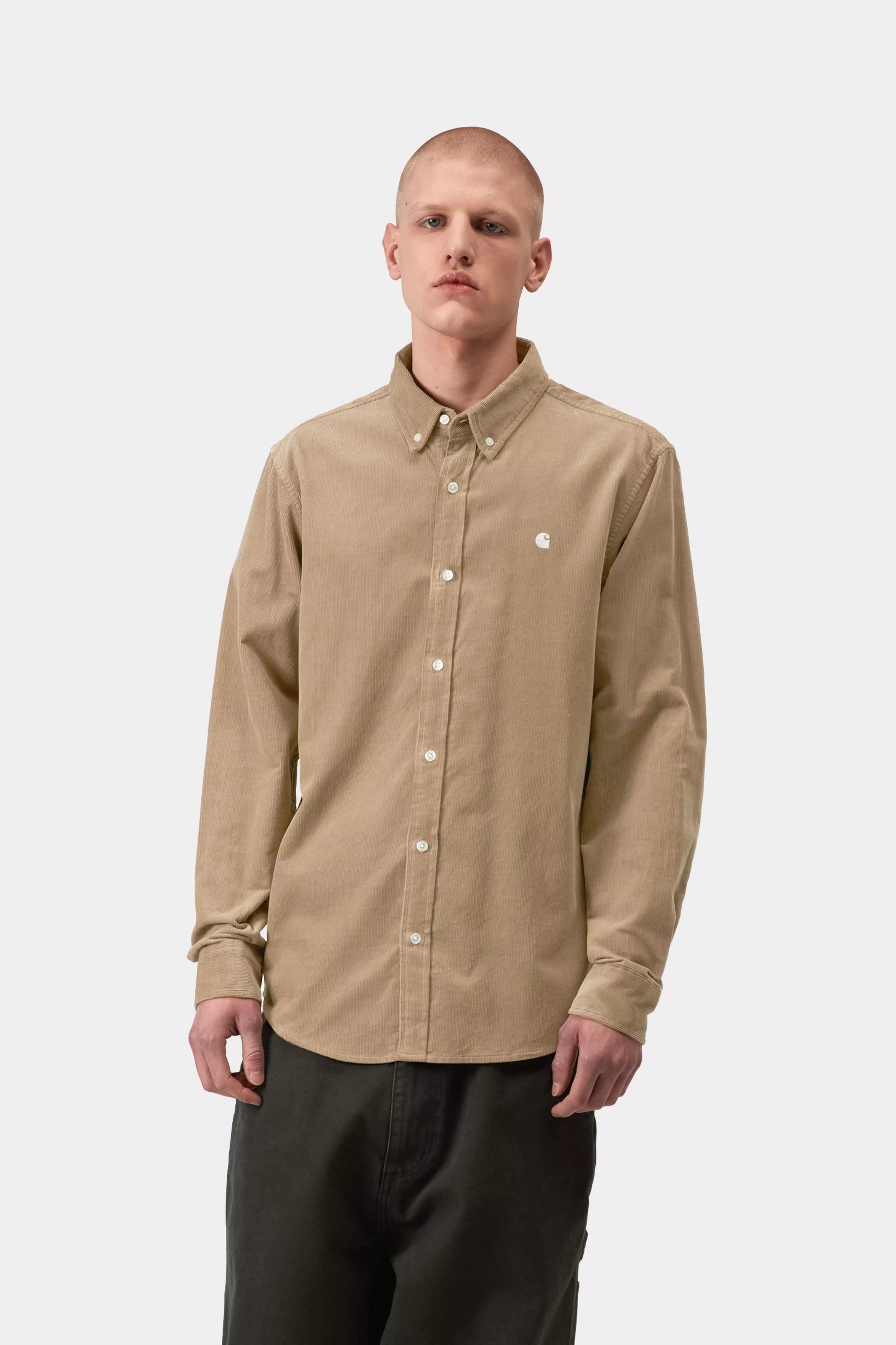 L/S Madison Fine Cord Shirt - Iroko / Wax