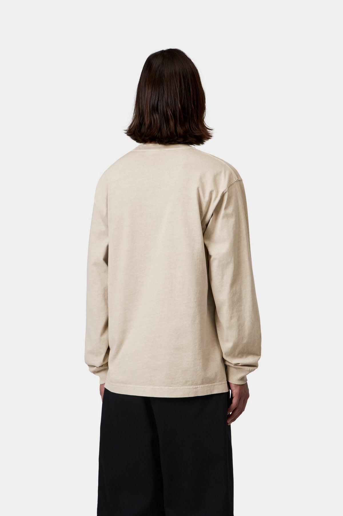L/S Vista T-Shirt - Fleur De Sel, Garment dyed