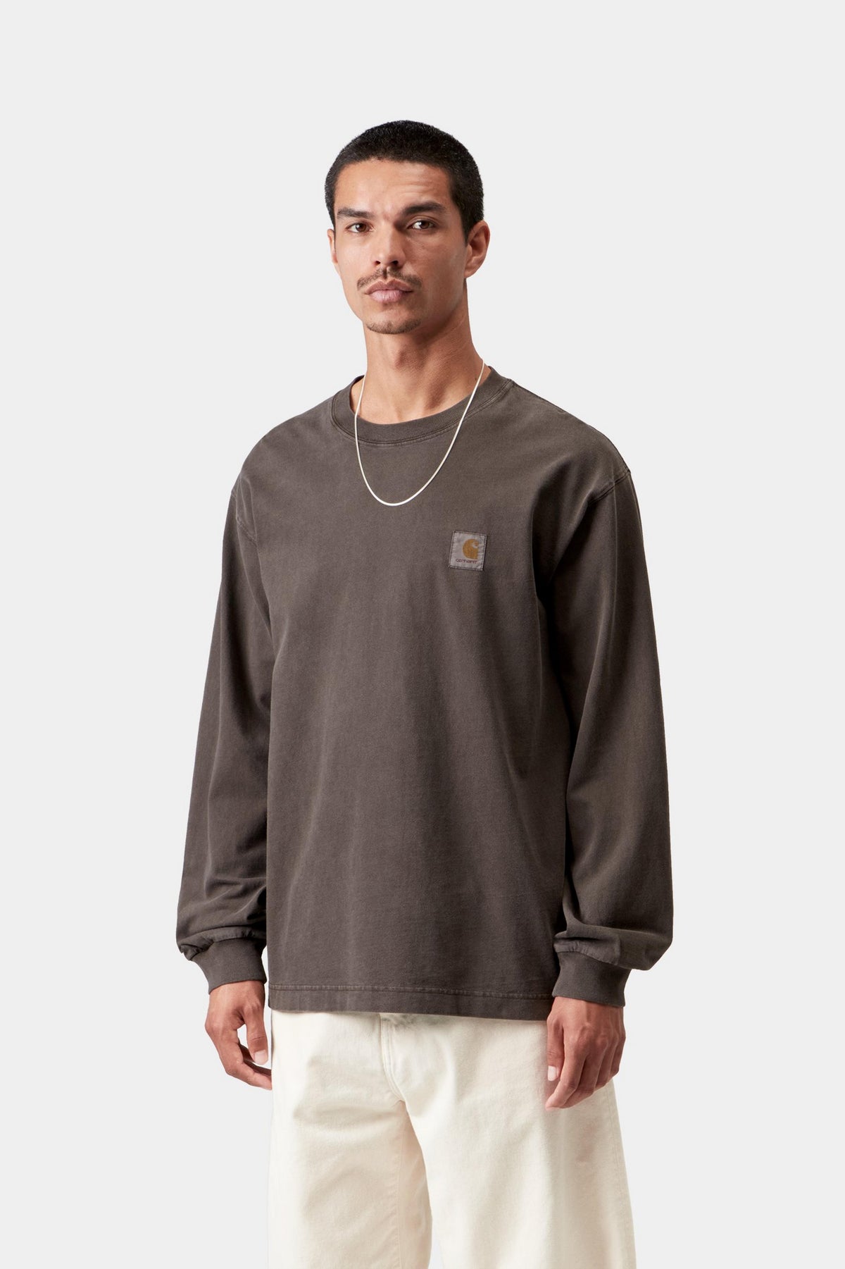 L/S Vista T-Shirt - Tobacco, Garment dyed