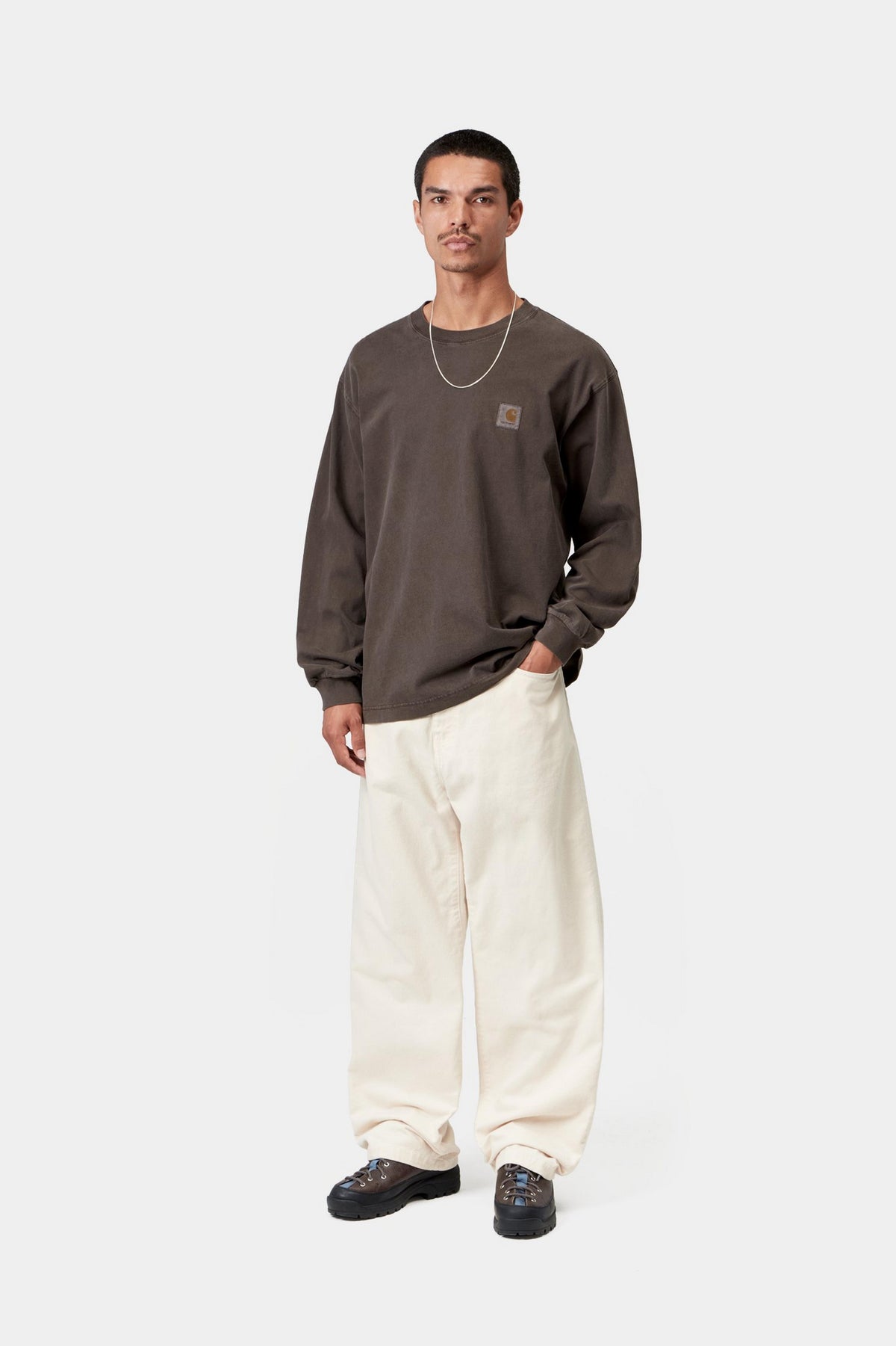 L/S Vista T-Shirt - Tobacco, Garment dyed