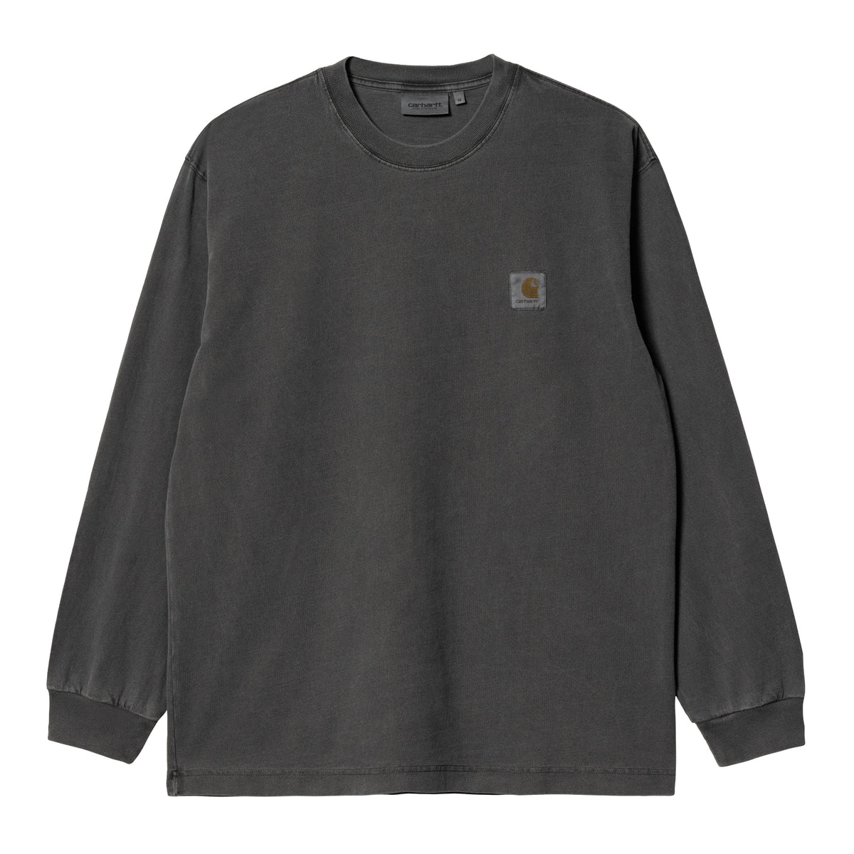 L/S Vista T-Shirt - Black, Garment dyed