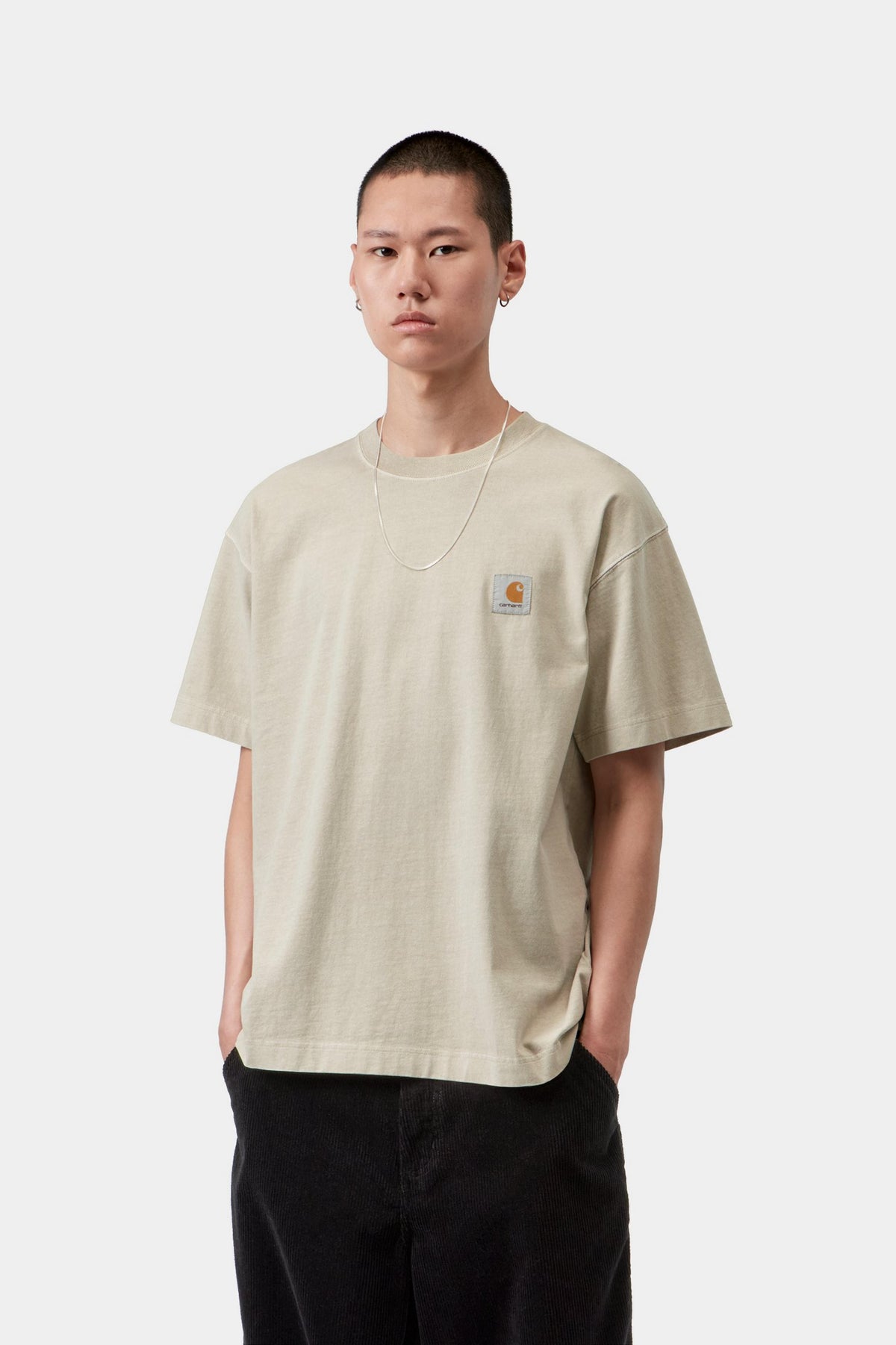 S/S Vista T-Shirt - Fleur De Sel, Garment dyed