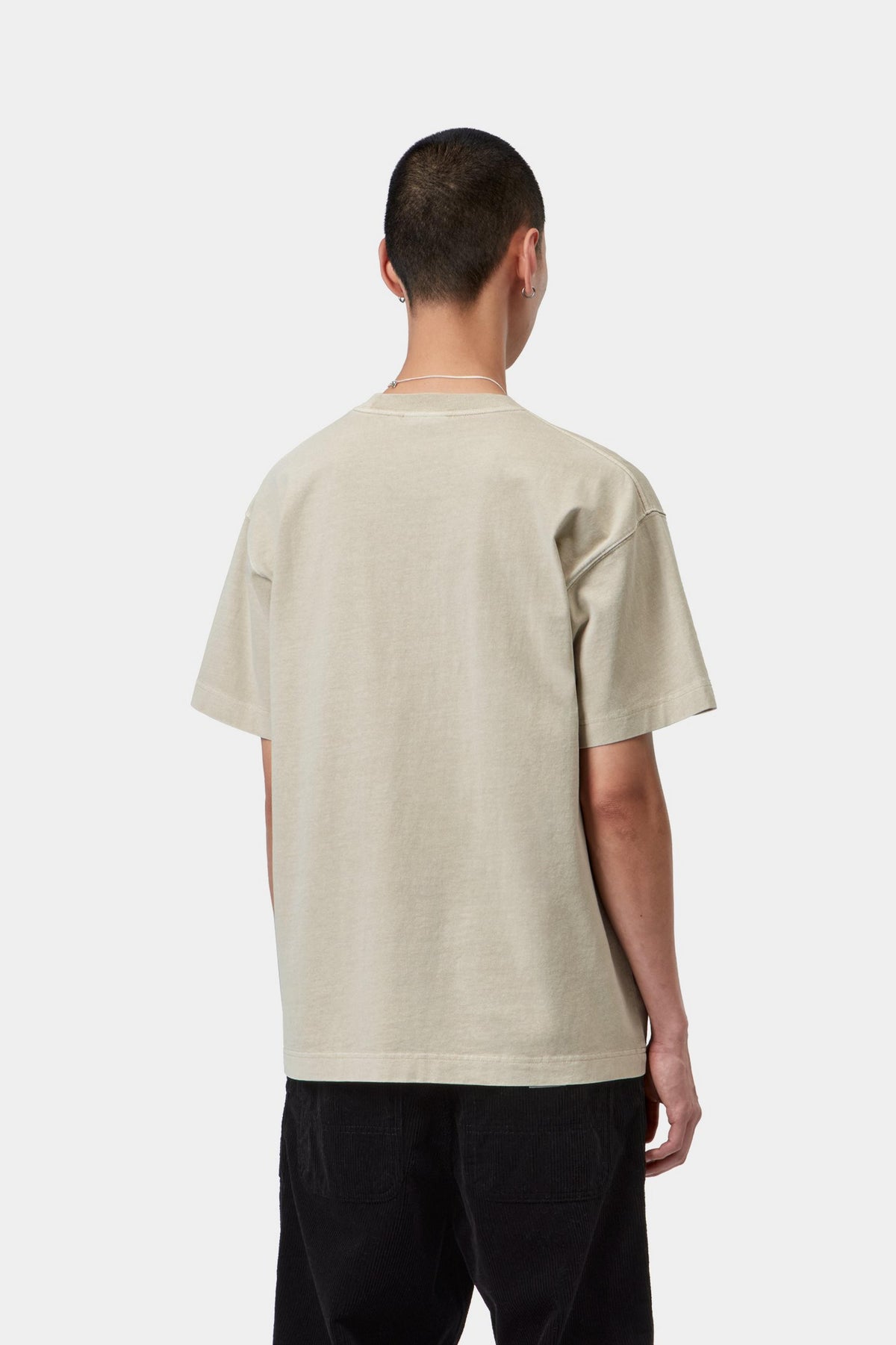 S/S Vista T-Shirt - Fleur De Sel, Garment dyed