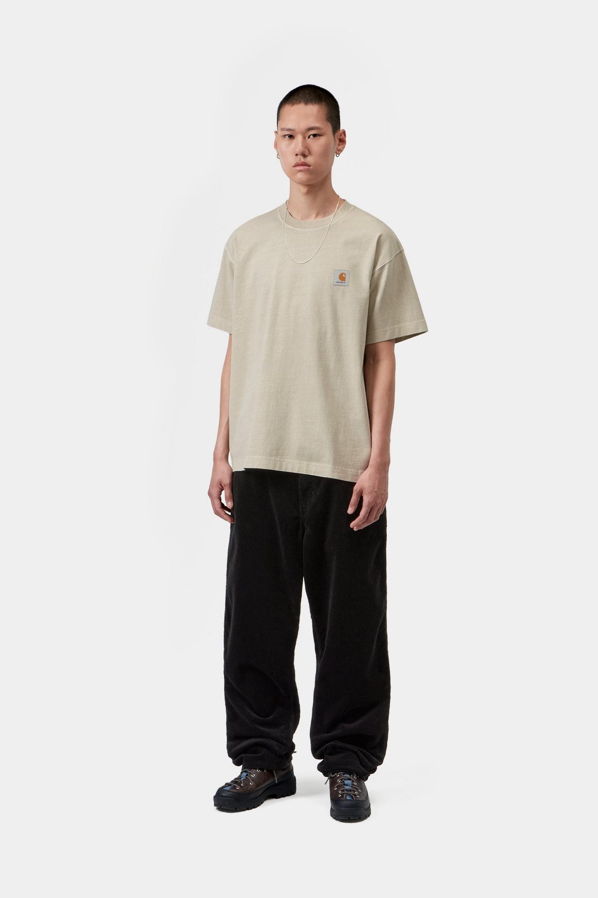 S/S Vista T-Shirt - Fleur De Sel, Garment dyed