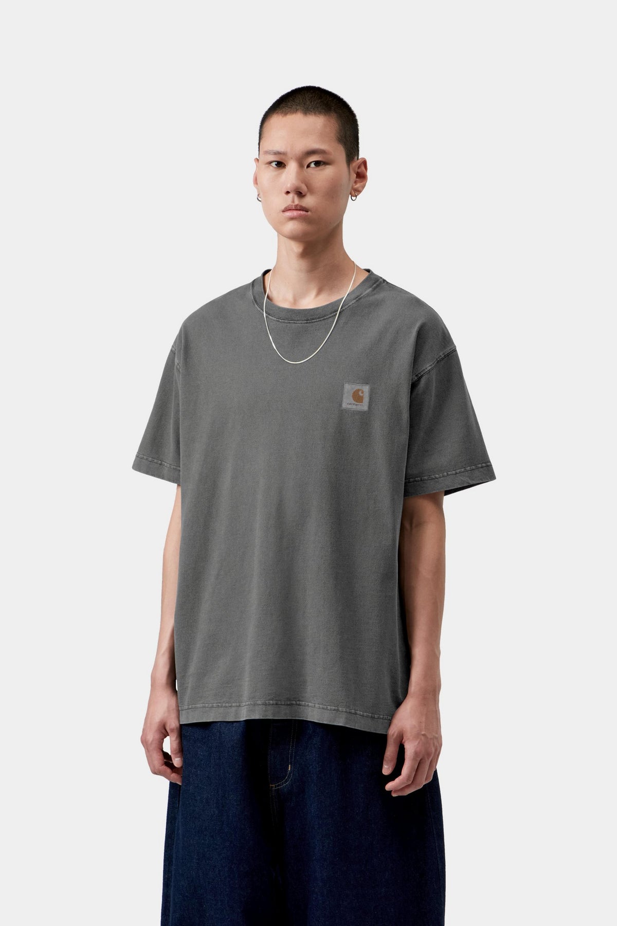 S/S Vista T-Shirt - Black, Garment dyed