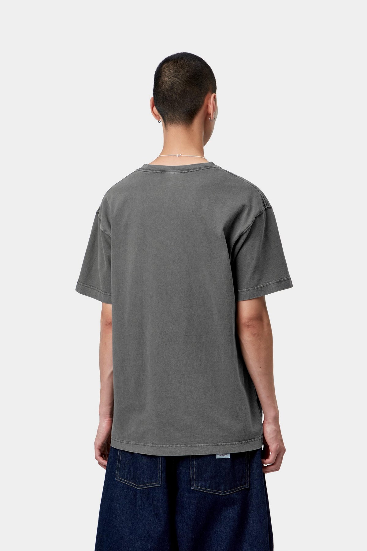 S/S Vista T-Shirt - Black, Garment dyed