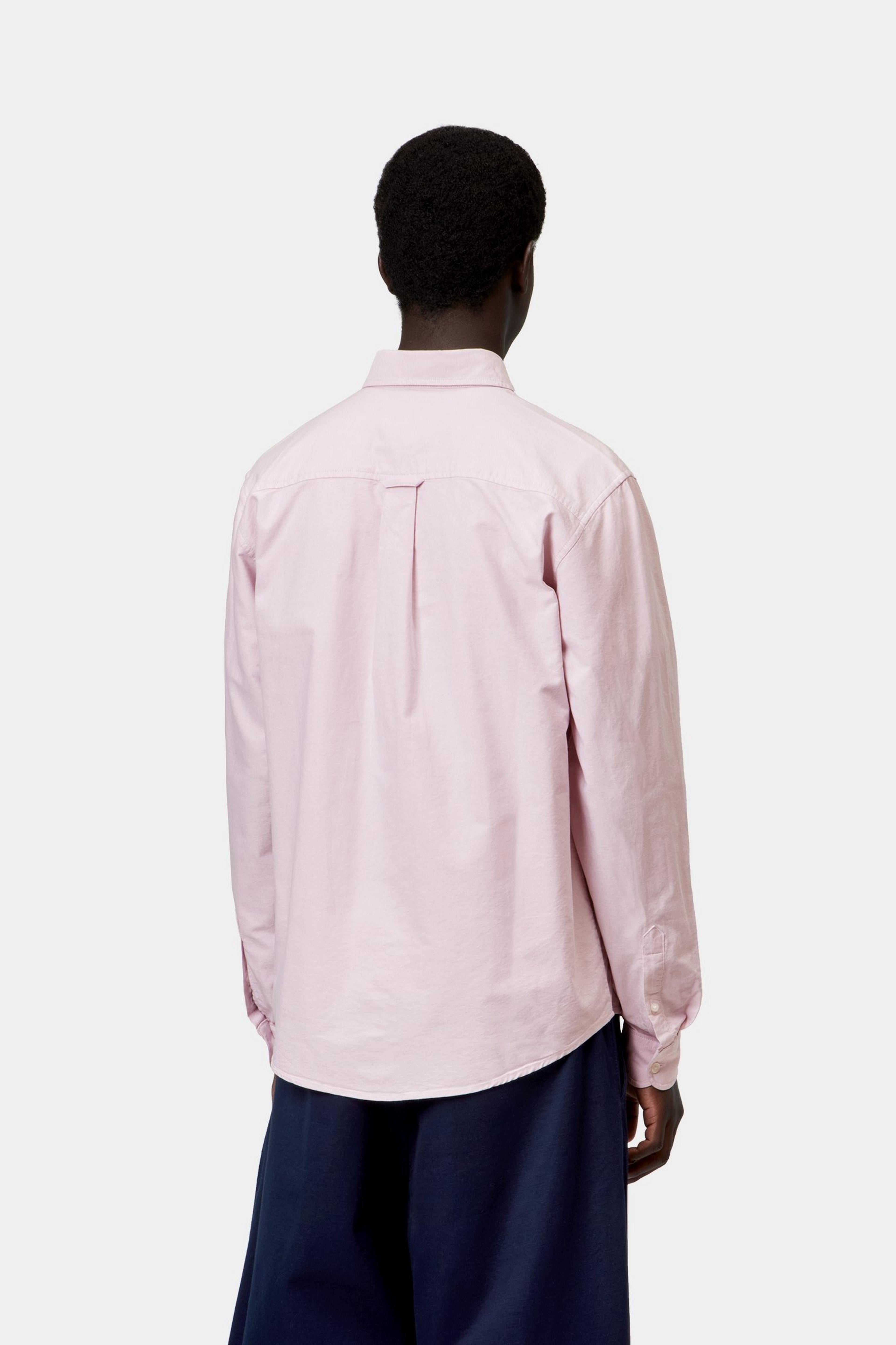 L/S C-Logo Shirt - Hortensia / White
