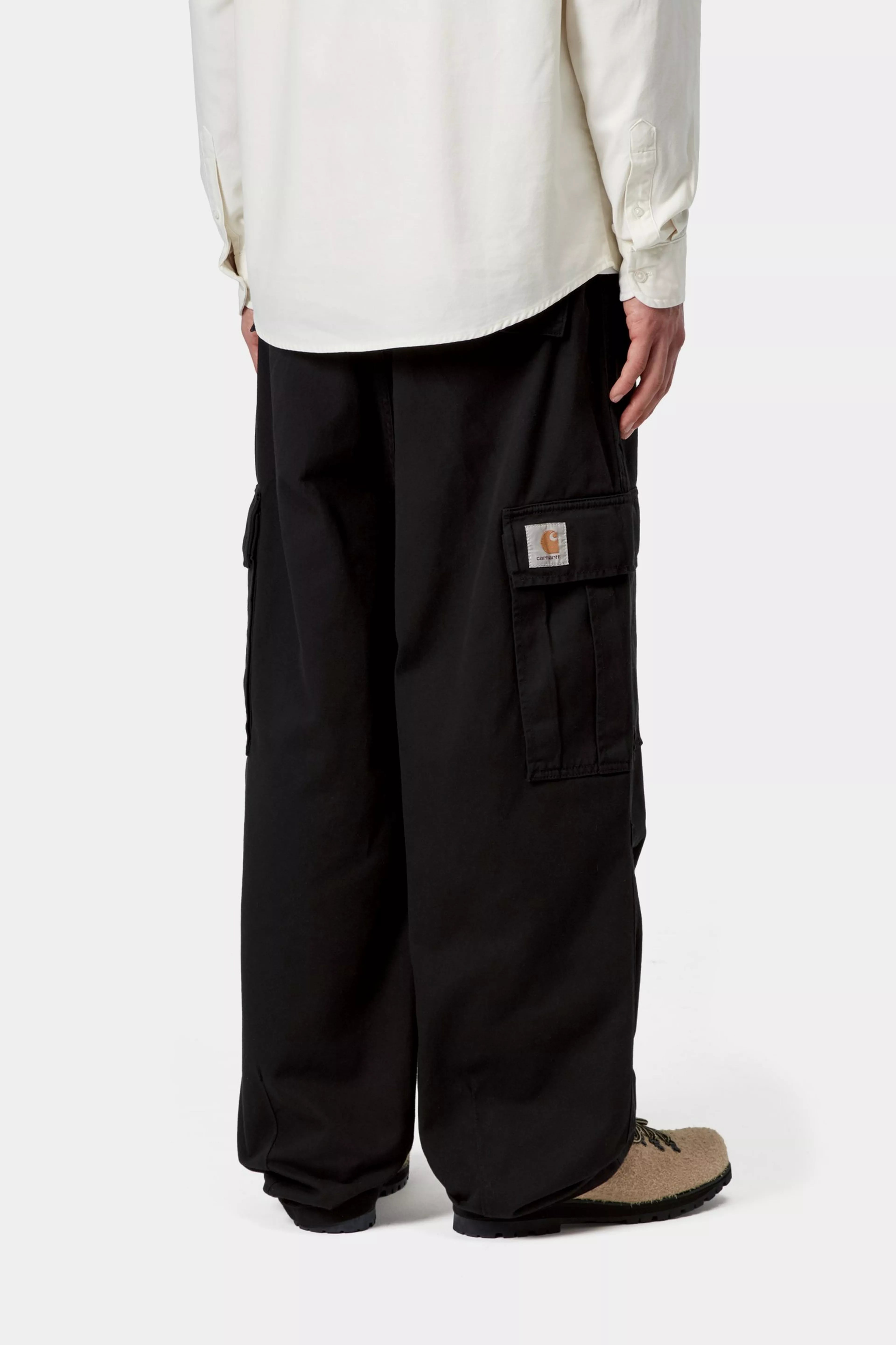 Cole Cargo Pant - Black (garment dyed)