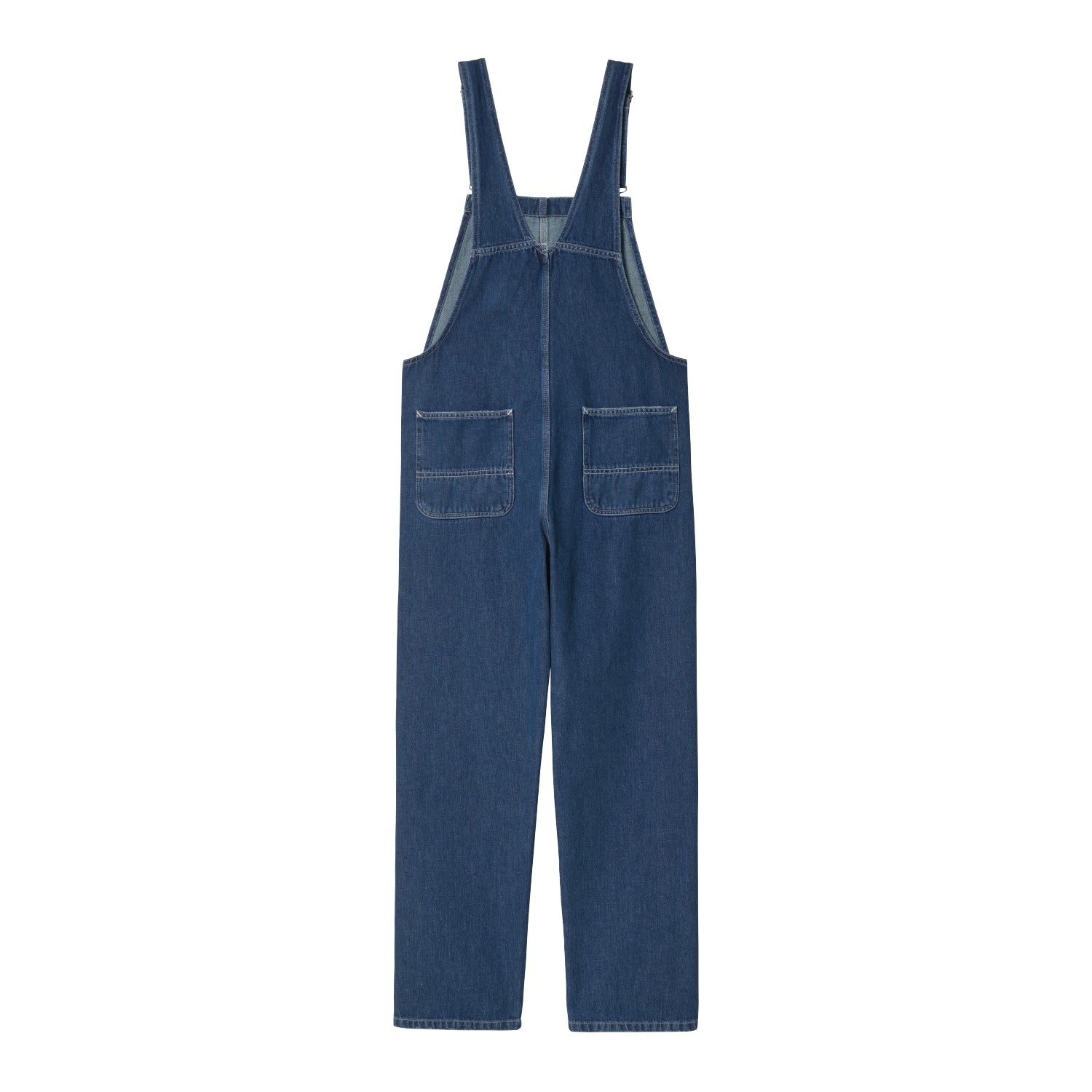 W' BIB OVERALL STRAIGHT - Blue (stone washed)