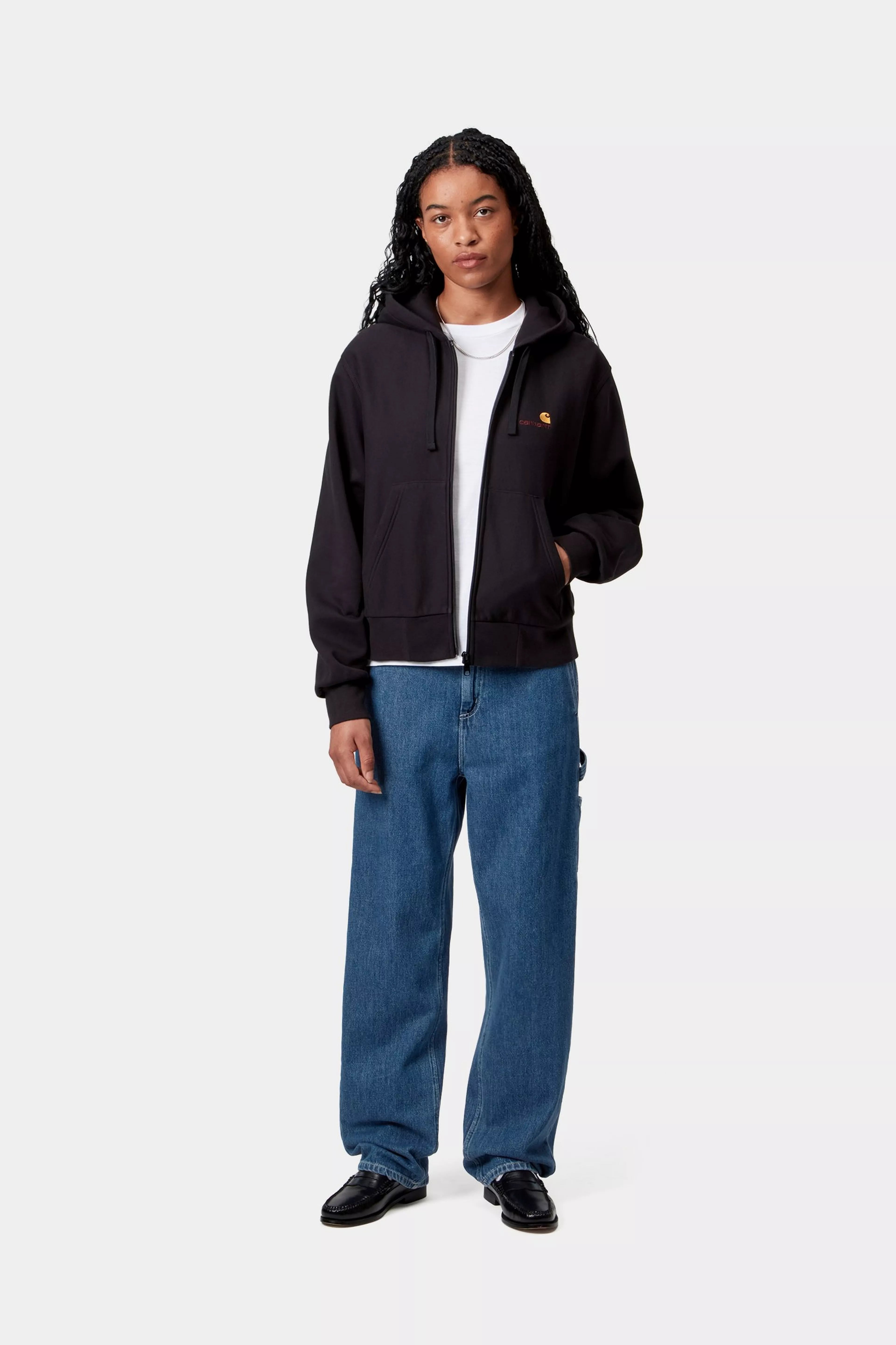 W' PIERCE PANT STRAIGHT - Blue (stone washed)