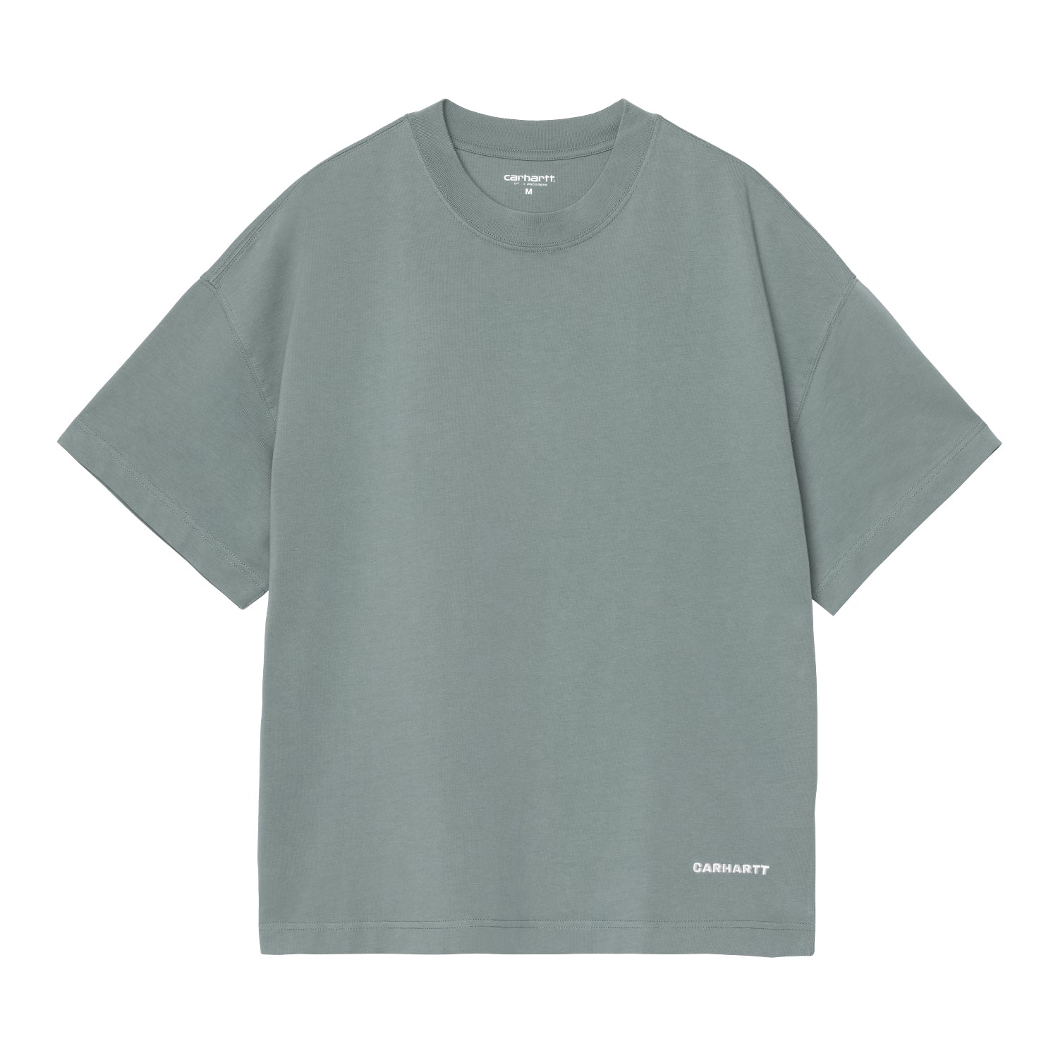 S/S Link Script T-Shirt - Velvet Green / White