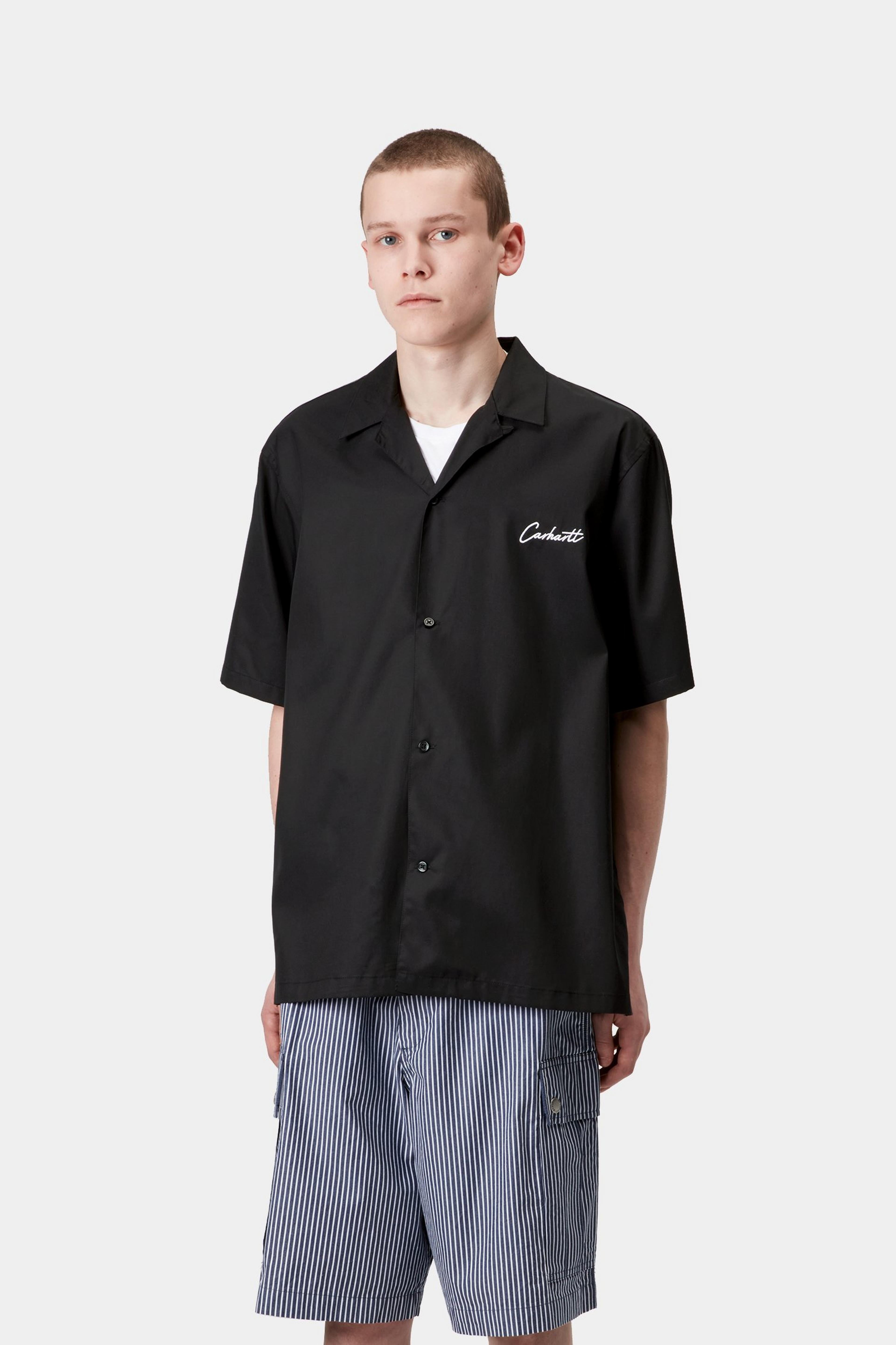 S/S Delray Shirt - Black / White