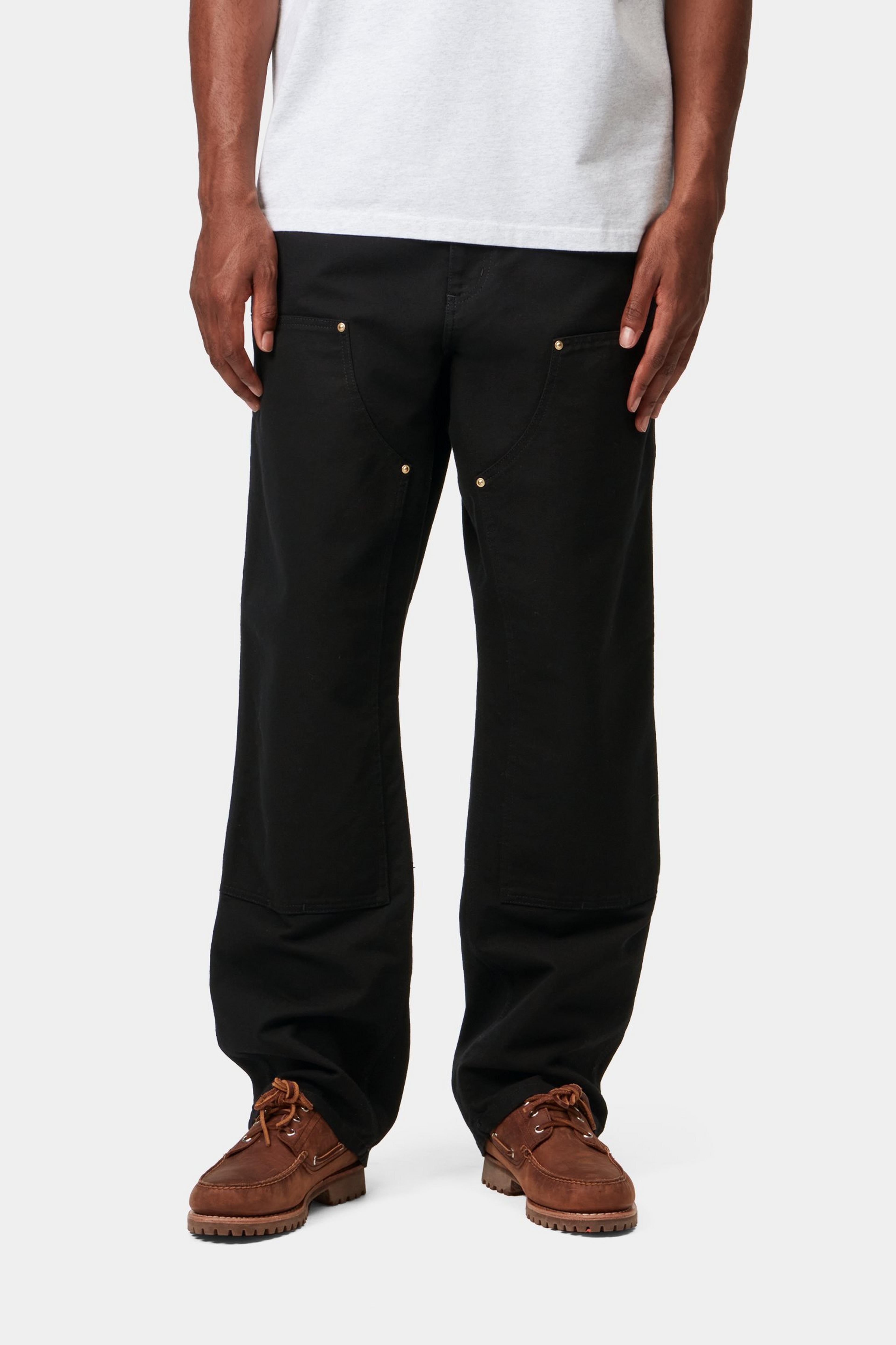 Double Knee Pant - Black (rinsed)