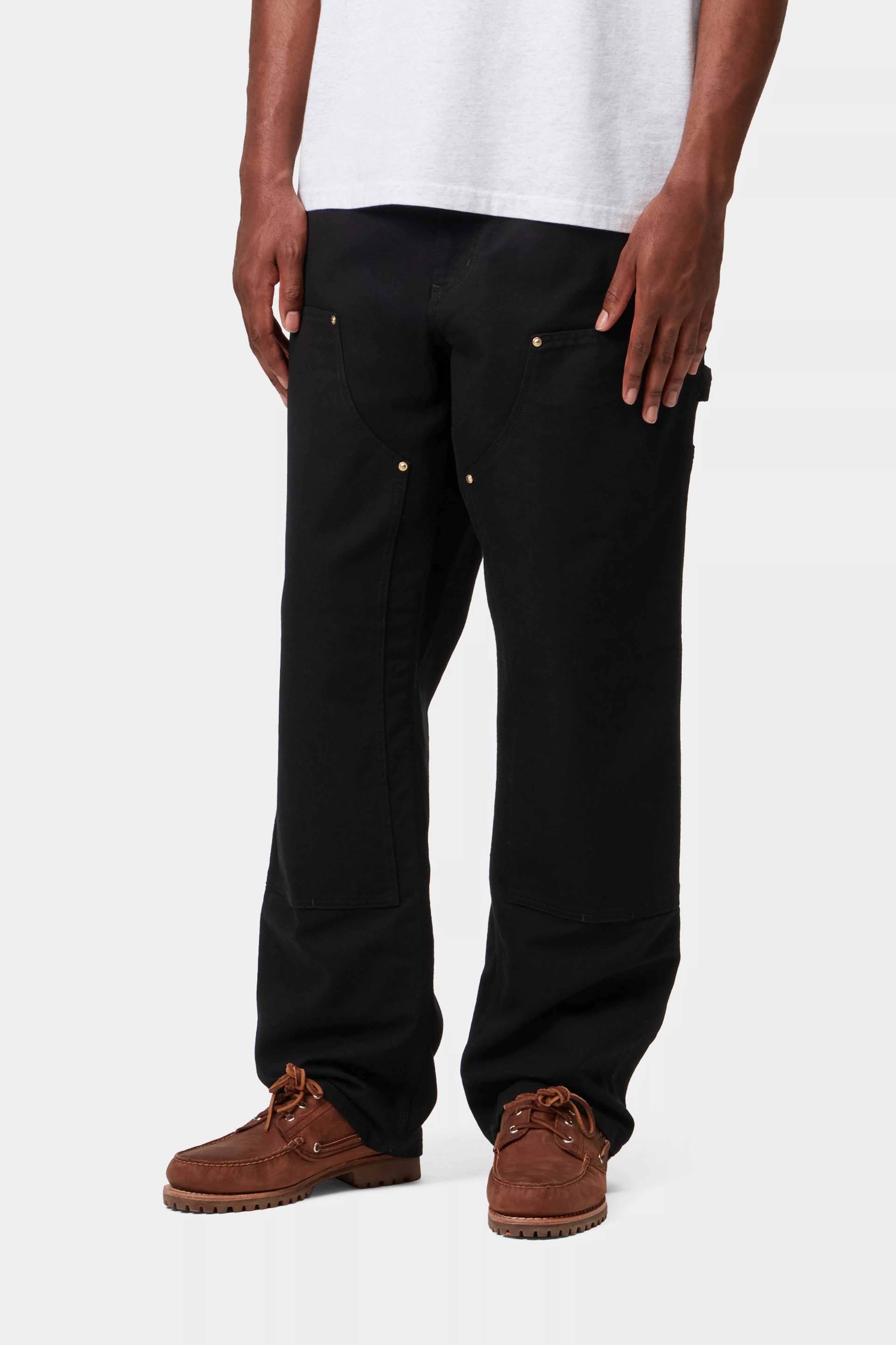 Double Knee Pant - Black (rinsed)