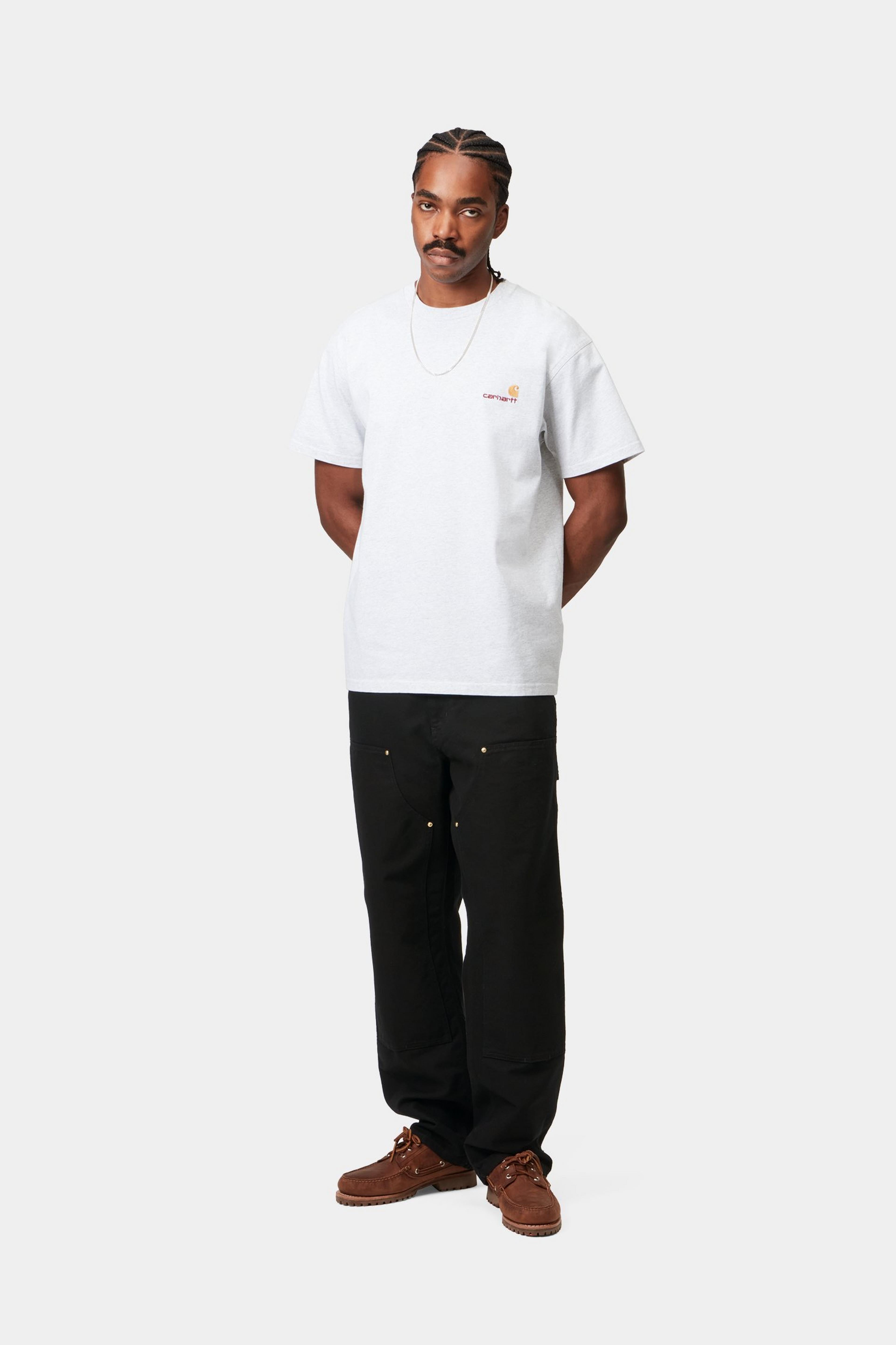 Double Knee Pant - Black (rinsed)