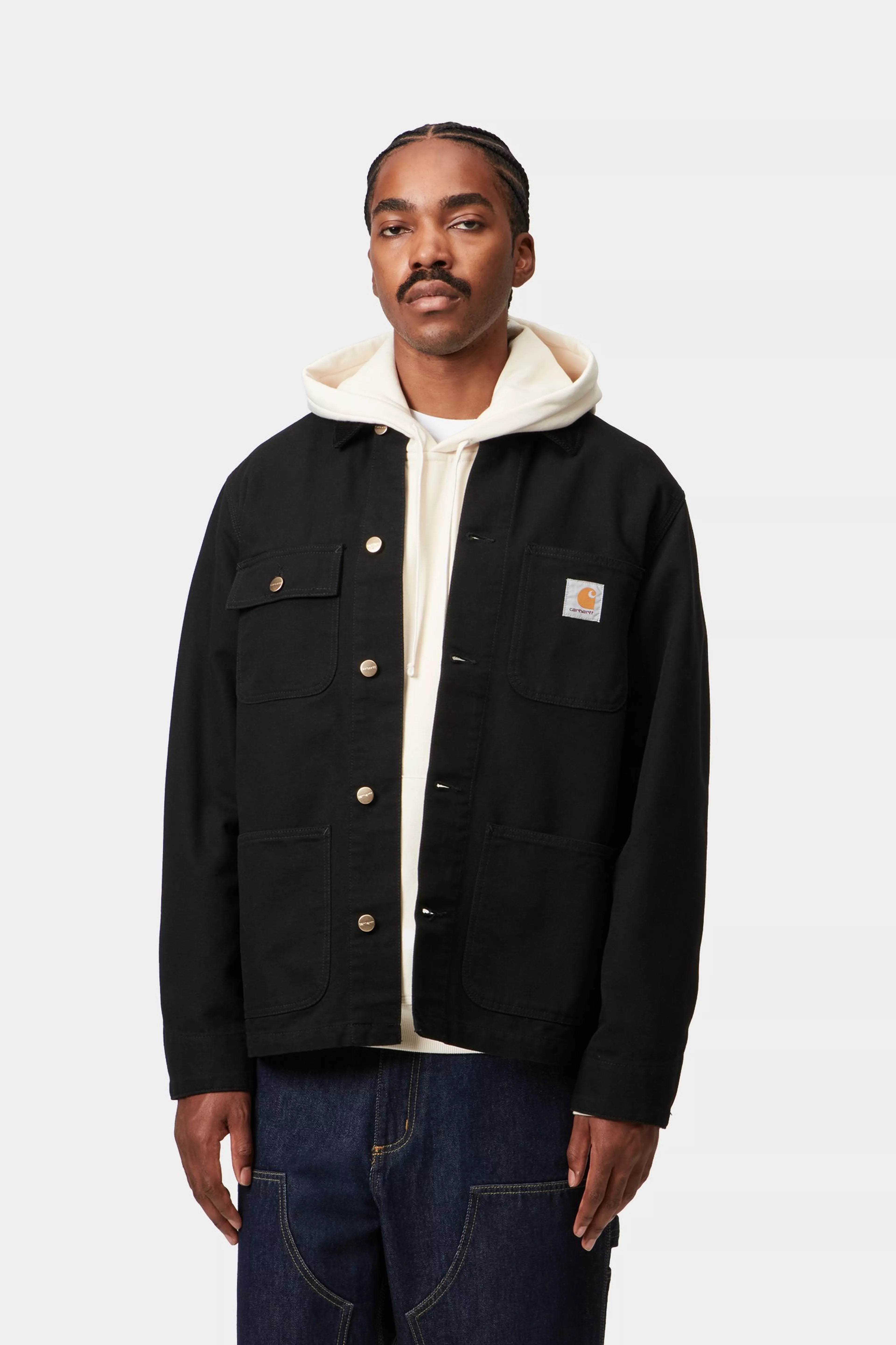 Michigan Coat - Black / Black (rinsed)