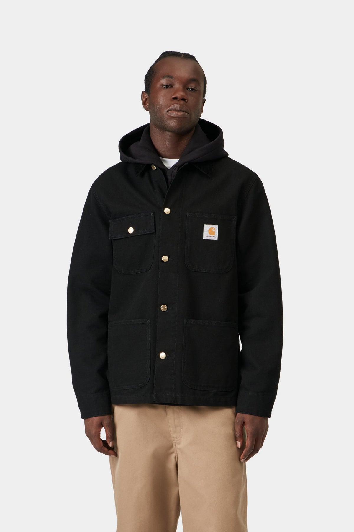Michigan Coat - Black / Black rinsed