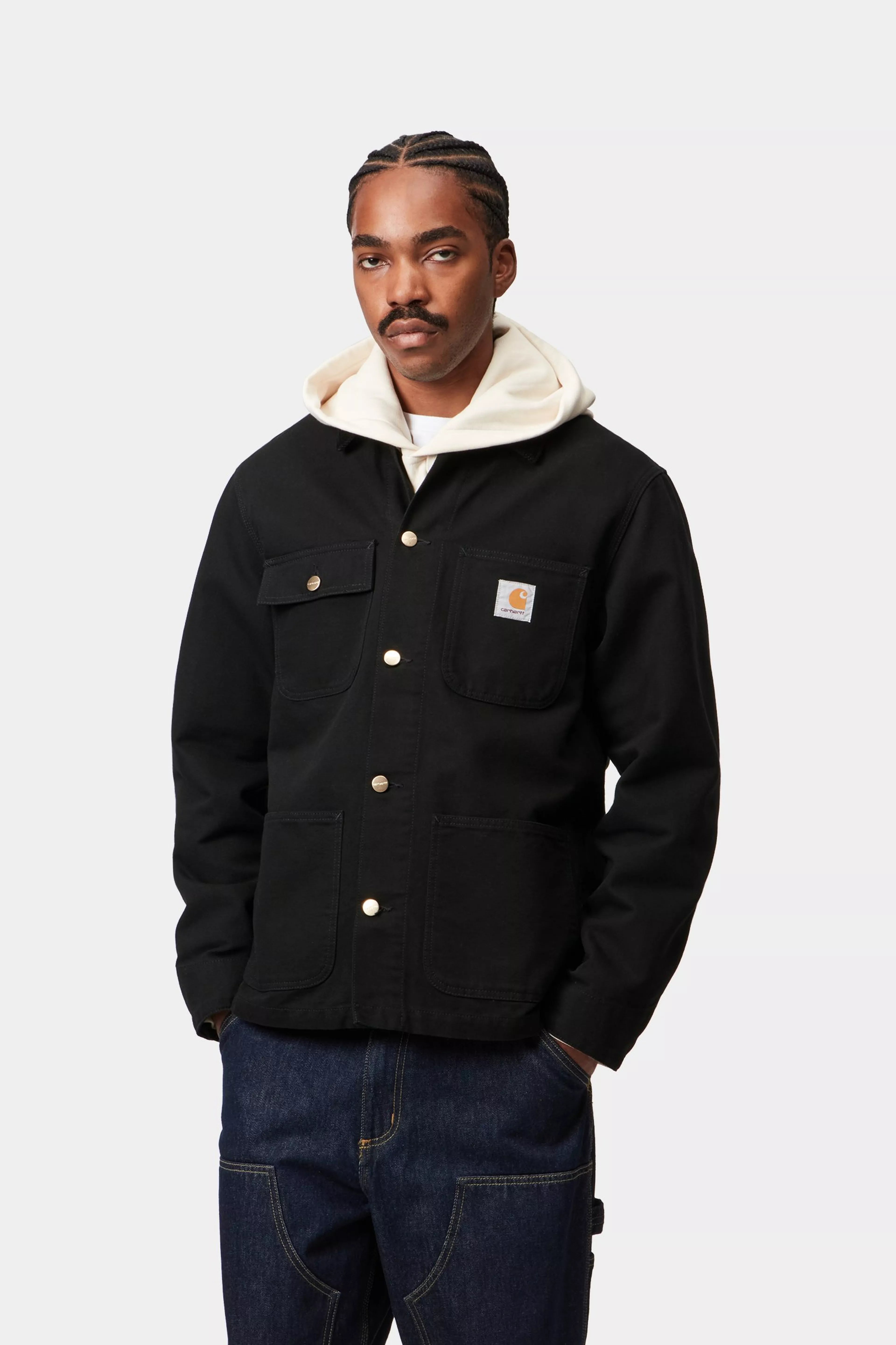 Michigan Coat - Black / Black (rinsed)