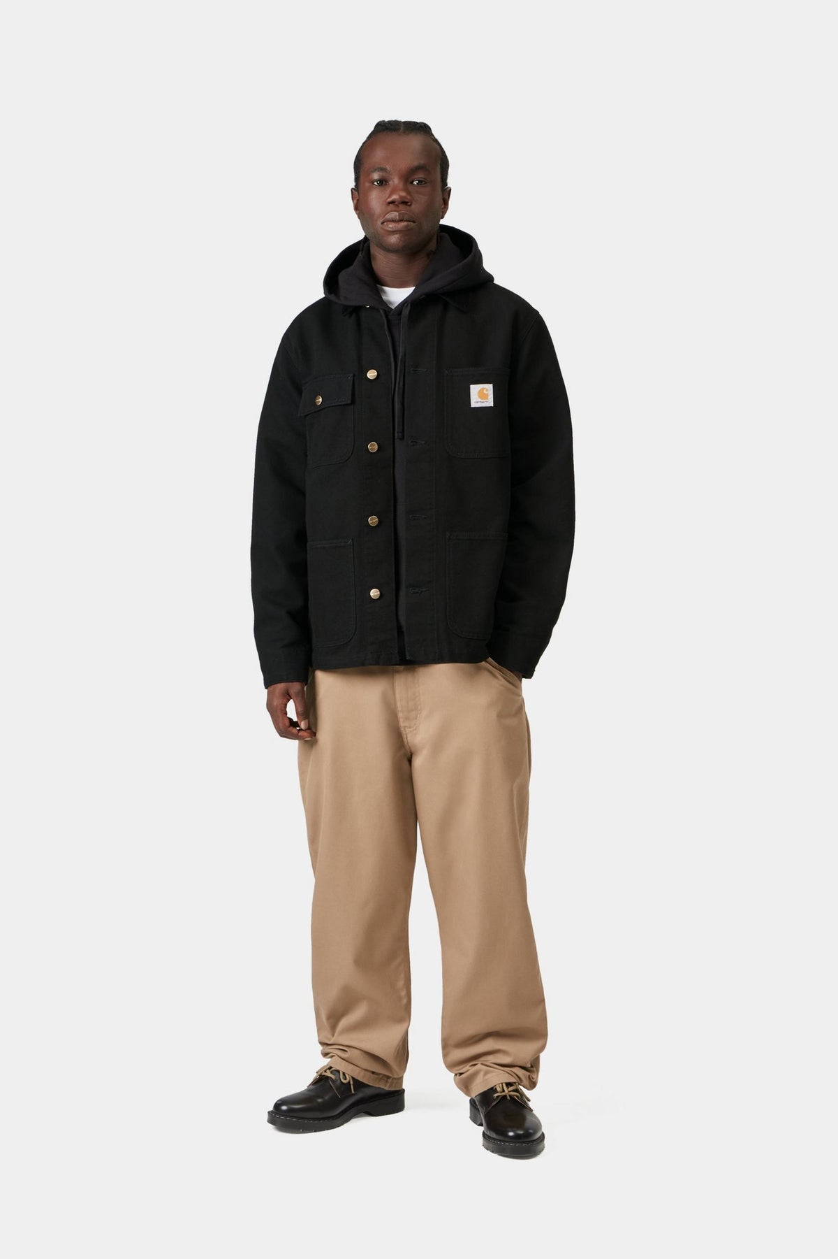 Michigan Coat - Black / Black rinsed