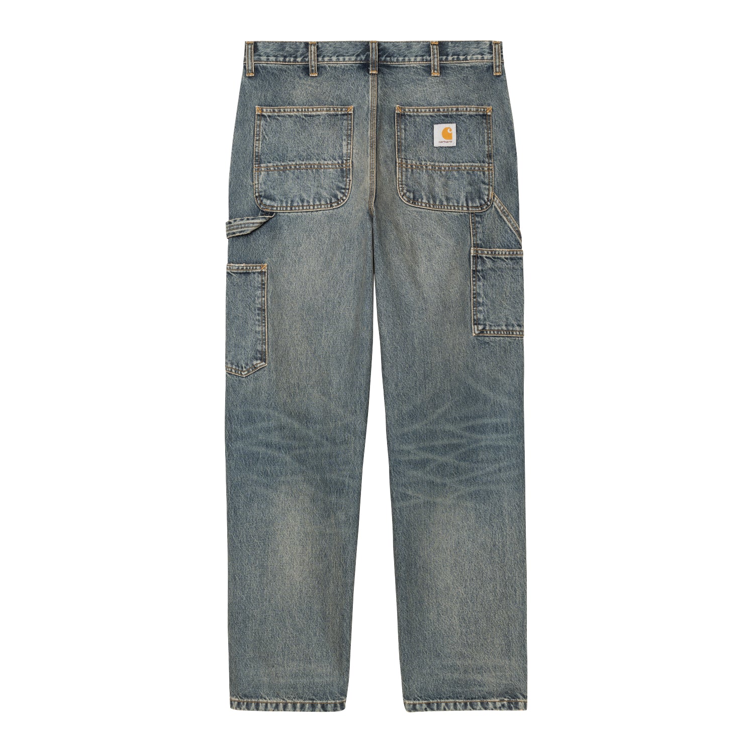 Single Knee Pant - Blue, worn used wash
