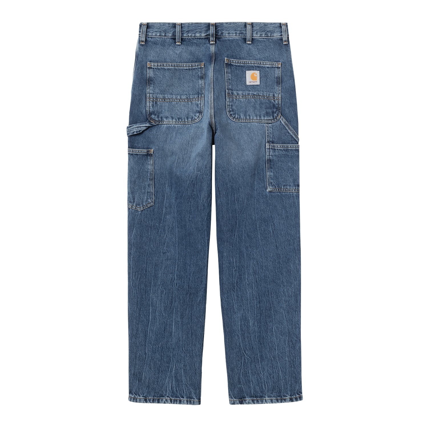 Single Knee Pant - Blue, marble used wash