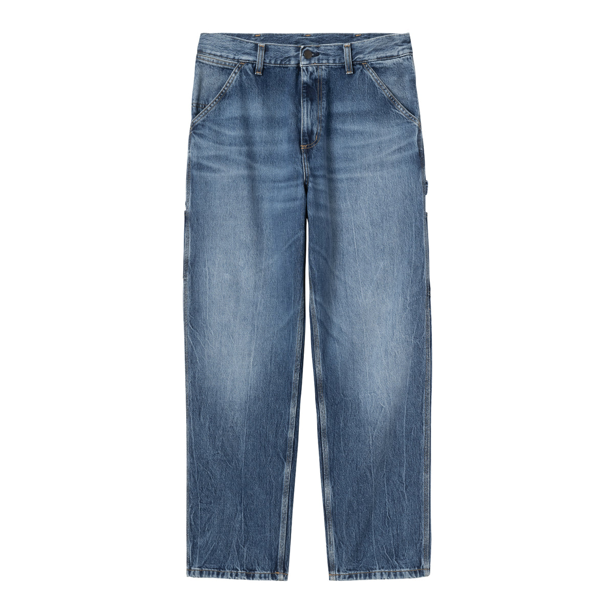Single Knee Pant - Blue, marble used wash