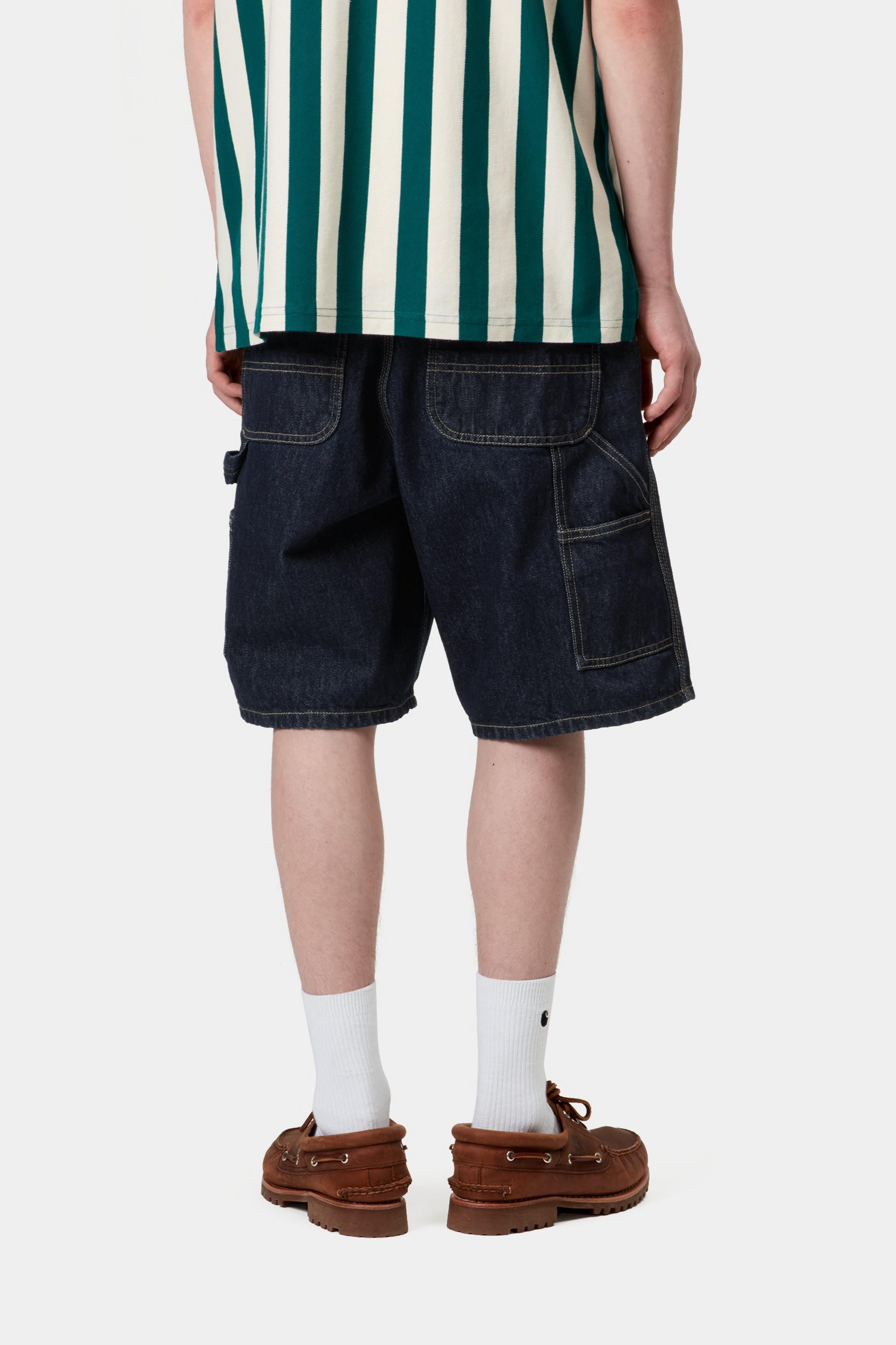 Single Knee Short - Blue (rinsed)