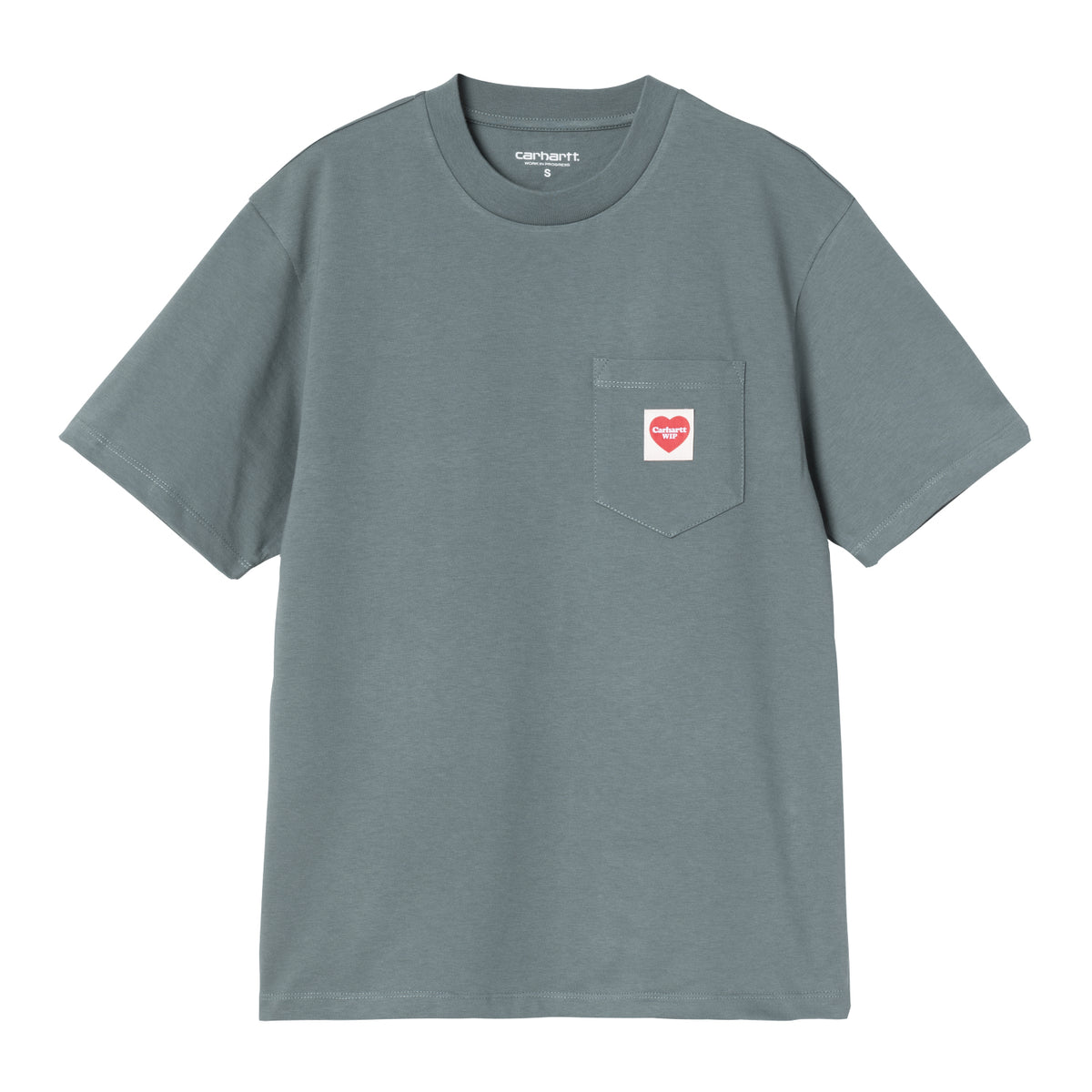 ウィメンズショートスリーブポケットハートTシャツ