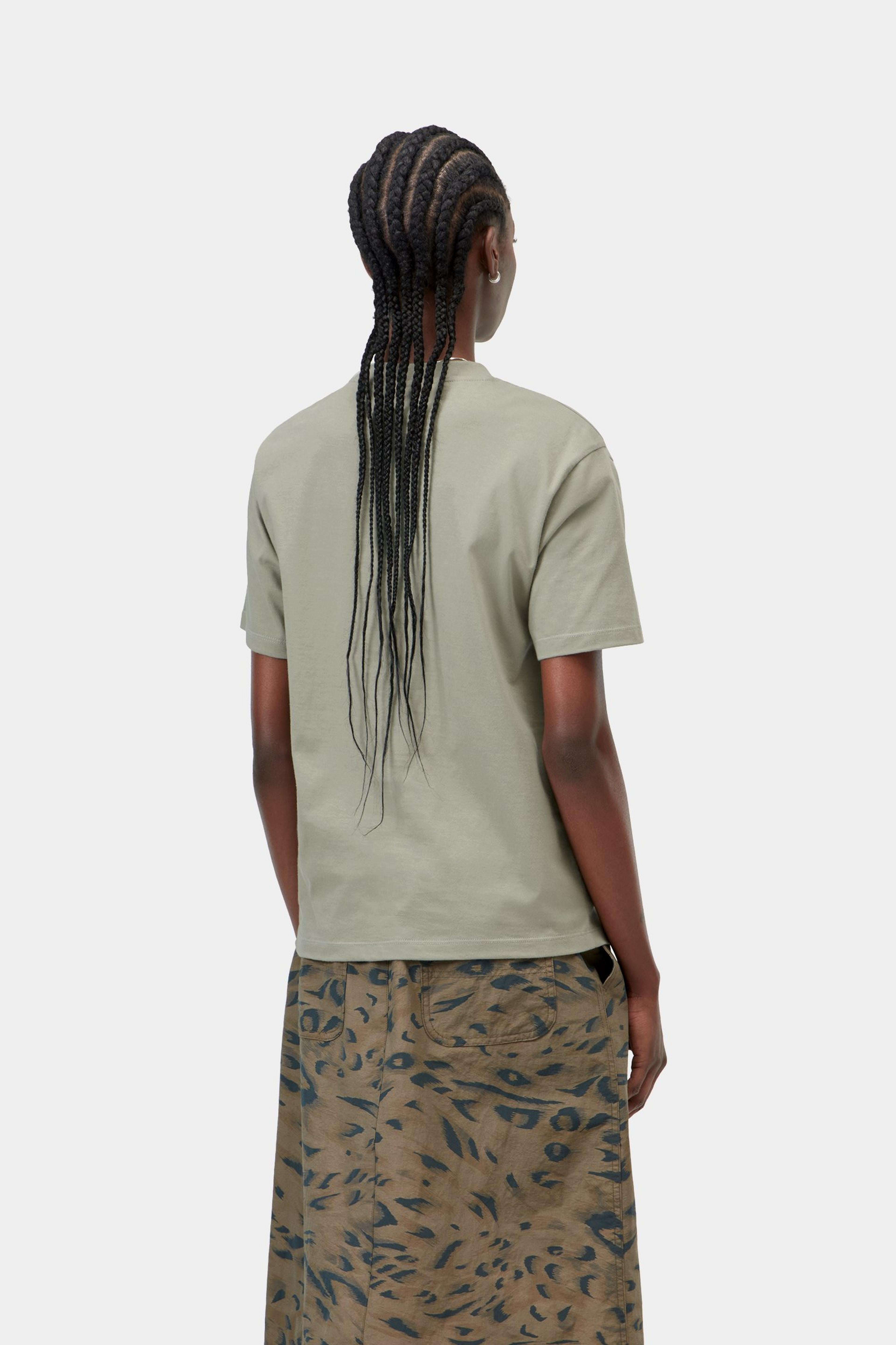 W' S/S Pocket T-Shirt - Shady Green