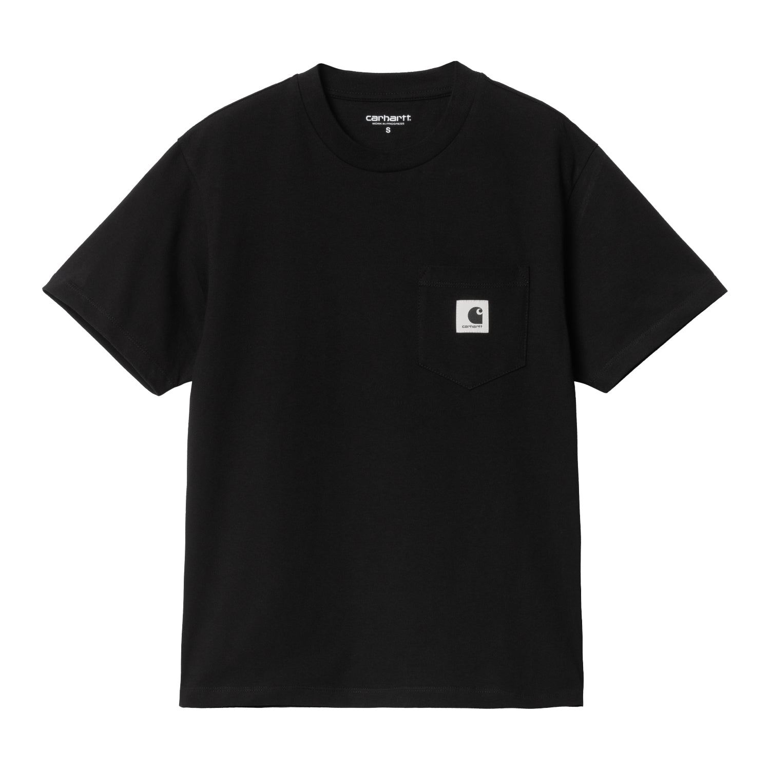 W' S/S POCKET T-SHIRT - Black