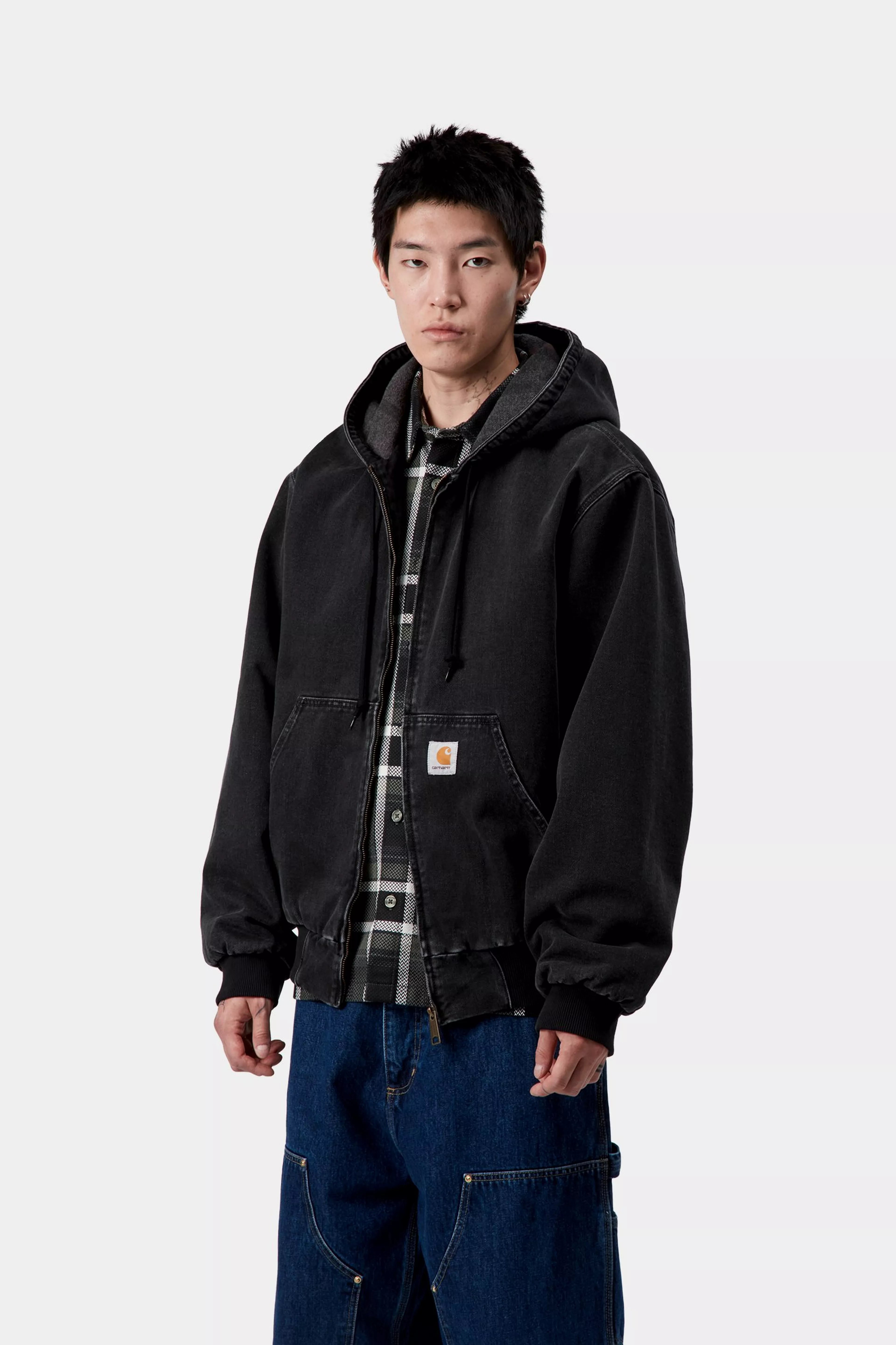 OG ACTIVE JACKET  - Black (stone washed)