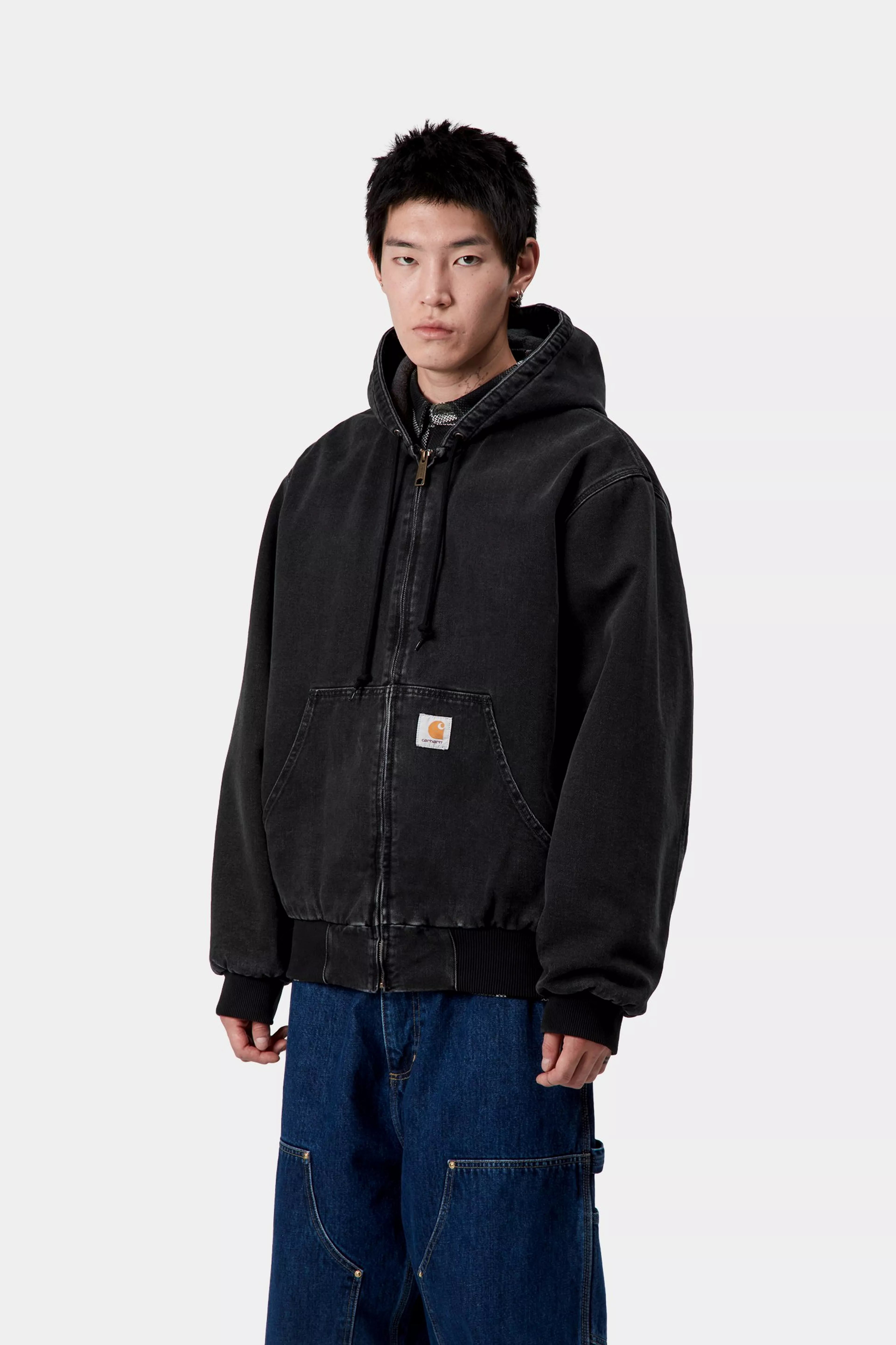 OG ACTIVE JACKET  - Black (stone washed)