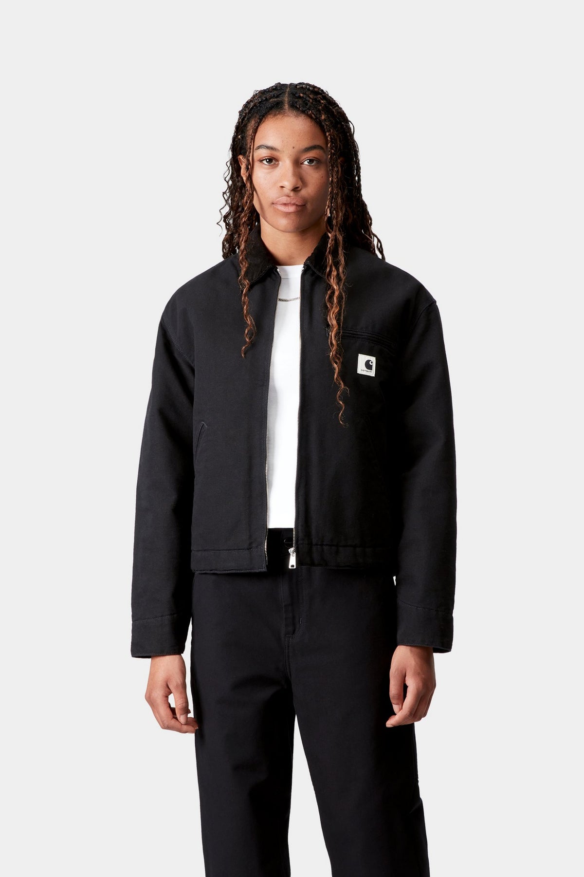 W' OG Detroit Jacket - Black / Black rinsed