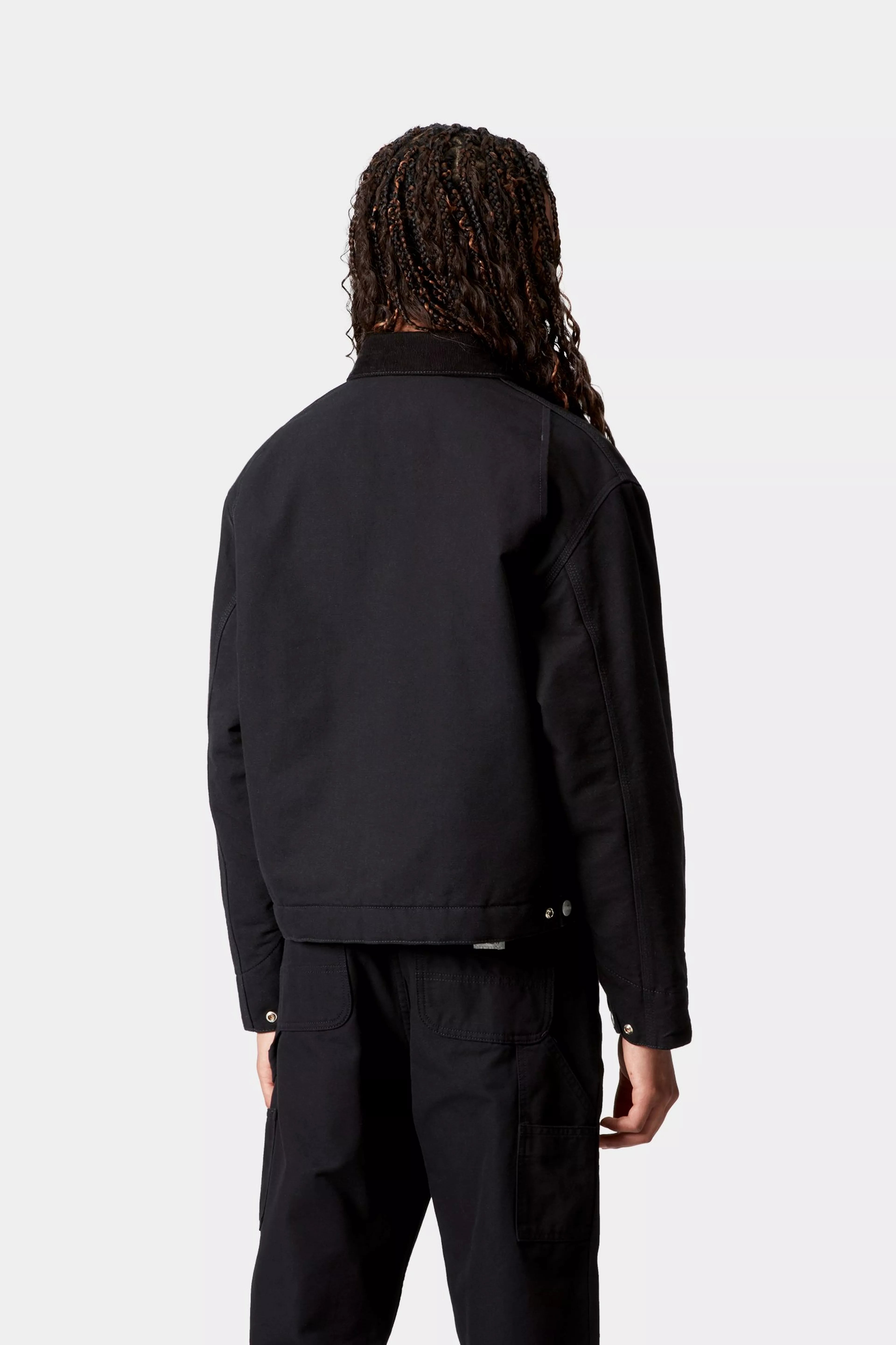 W' OG DETROIT JACKET - Black / Black (rinsed)