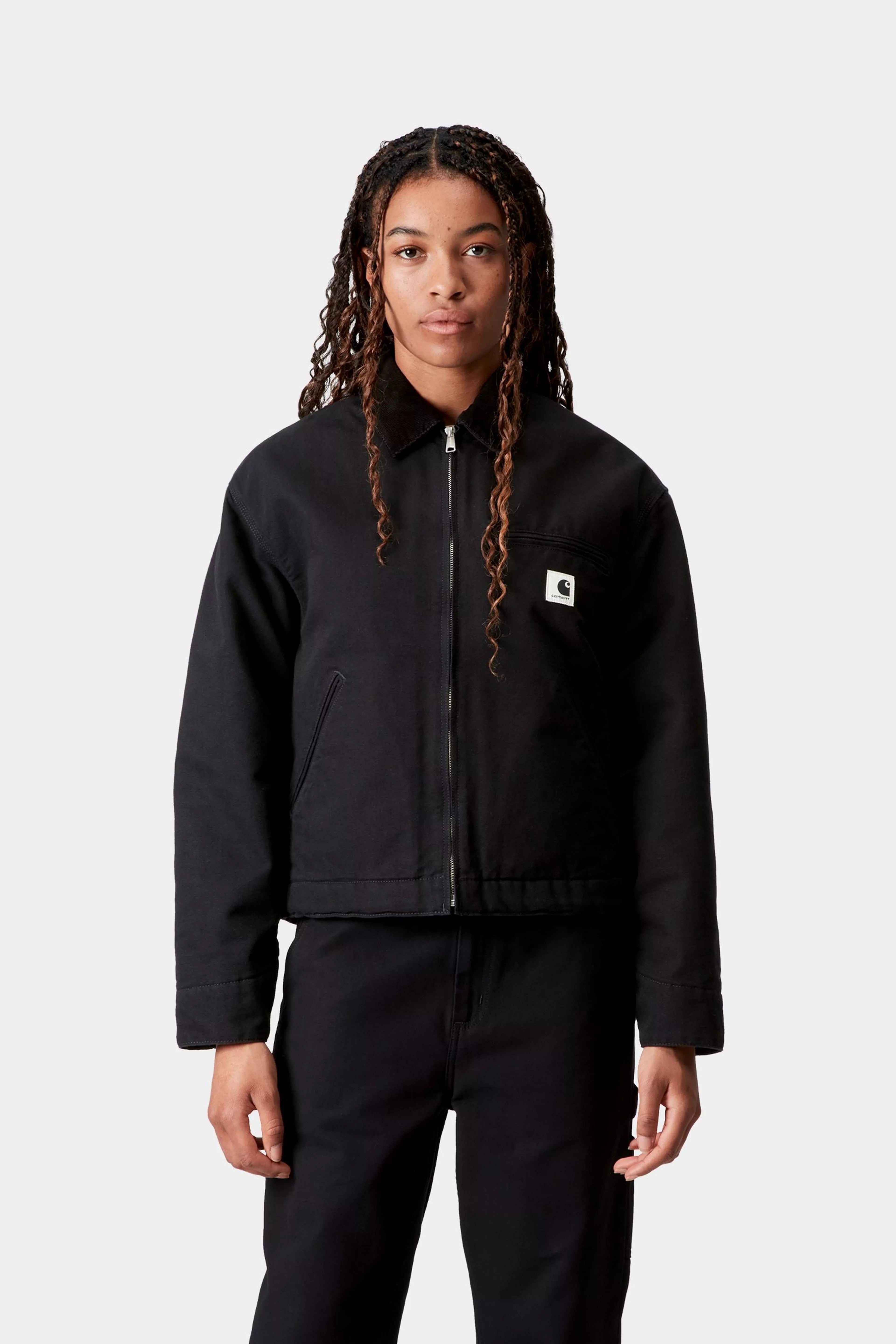W' OG DETROIT JACKET - Black / Black (rinsed)