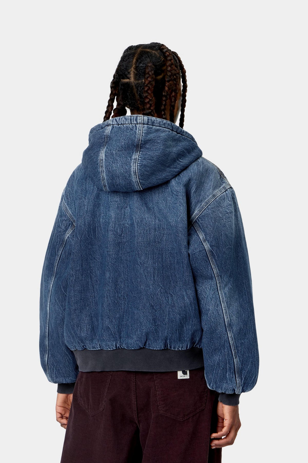 W' OG Active Jacket - Blue marble used wash
