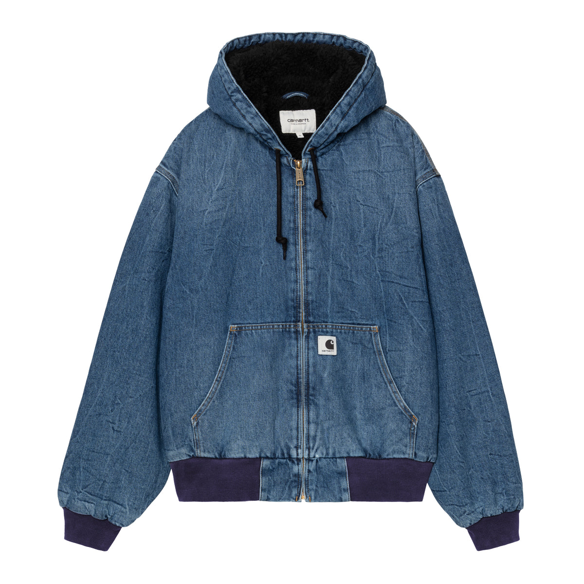 W' OG Active Jacket - Blue marble used wash
