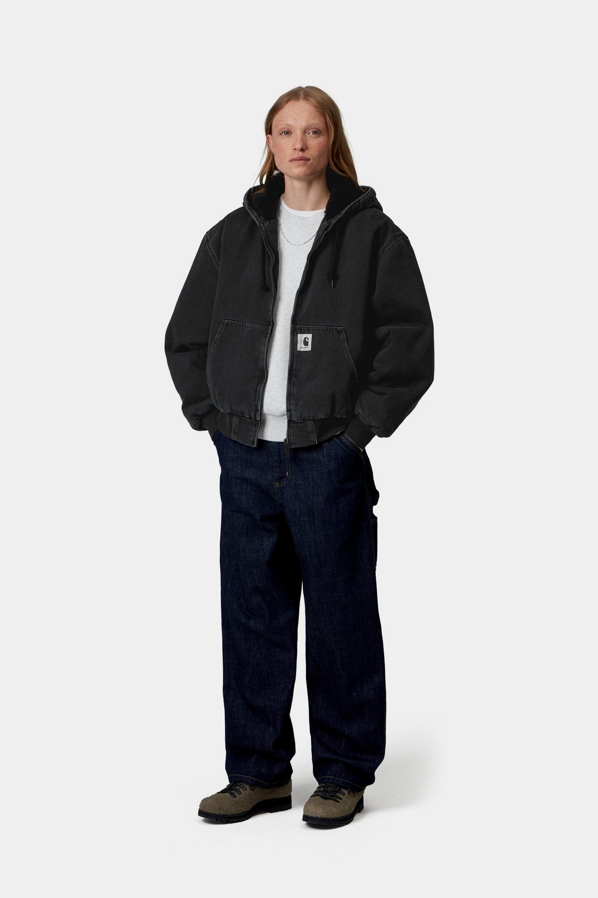 W' OG Active Jacket - Black stone washed