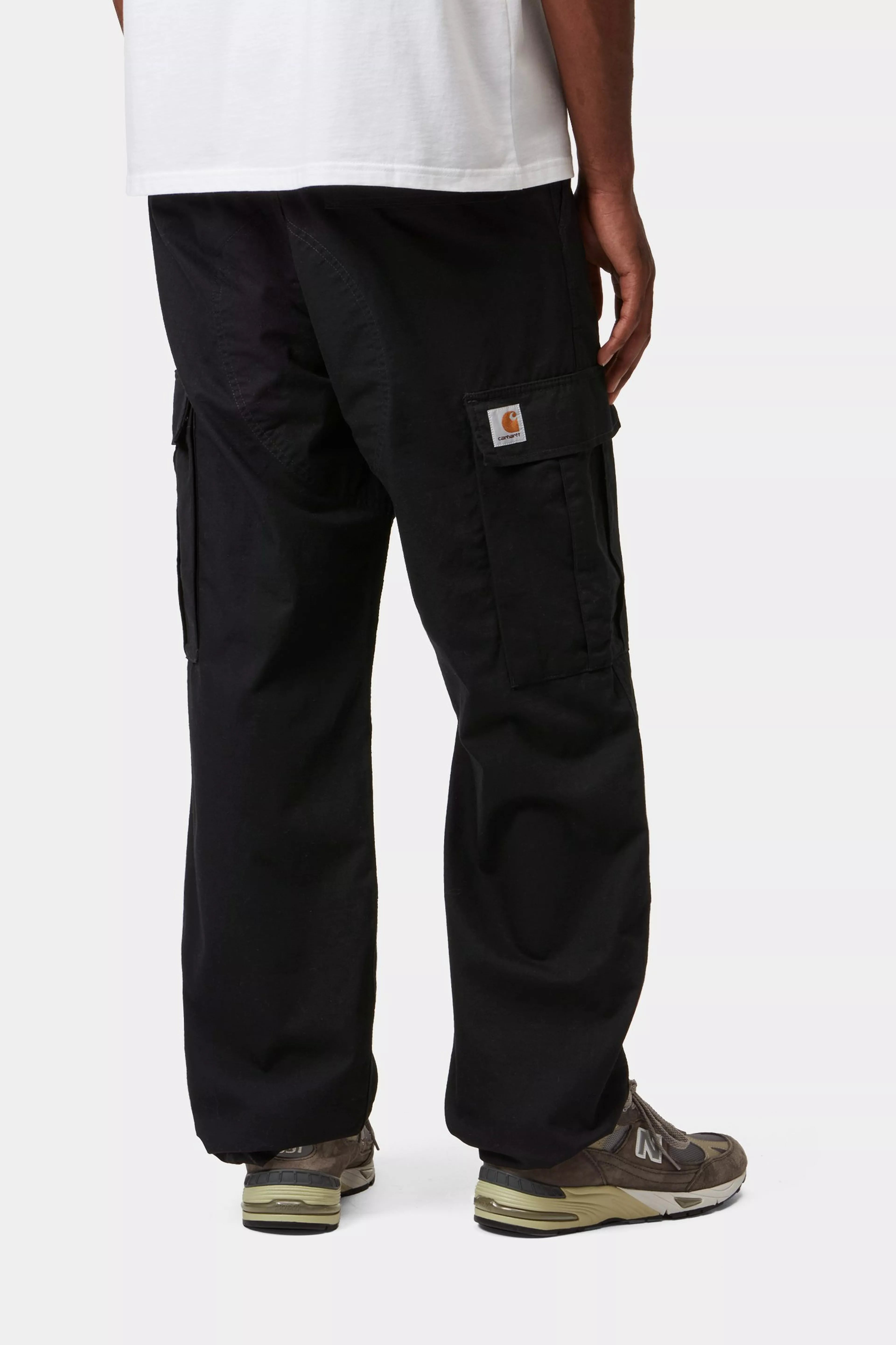 REGULAR CARGO PANT - Black (rinsed)