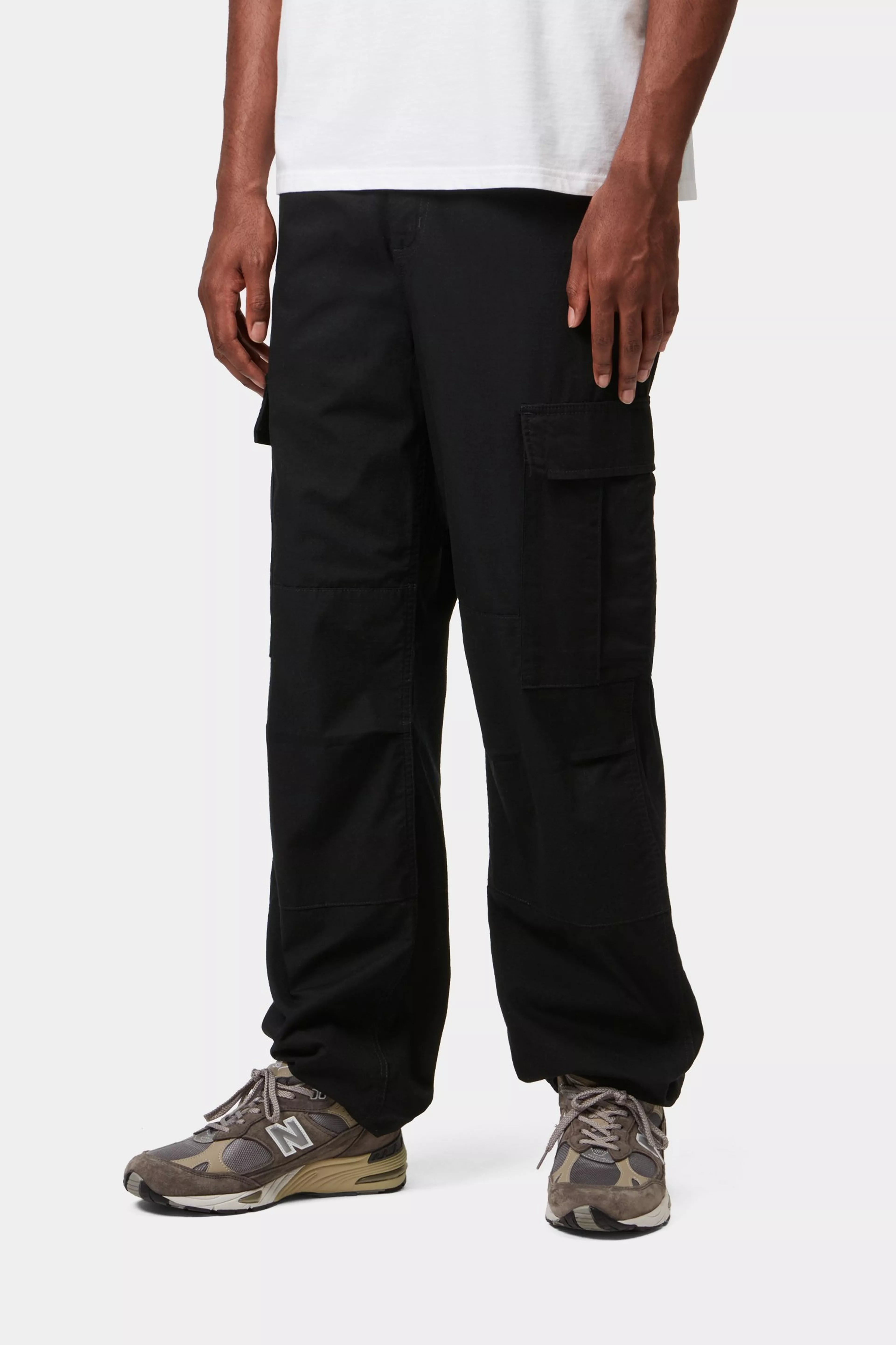 REGULAR CARGO PANT - Black (rinsed)