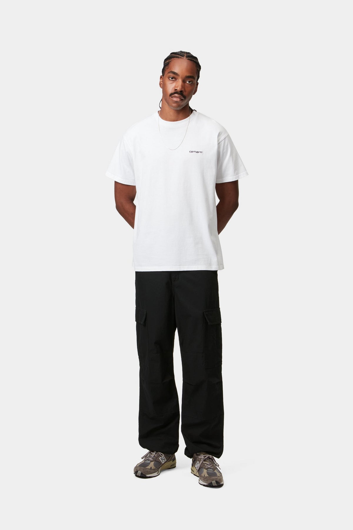 Regular Cargo Pant - Black, rinsed