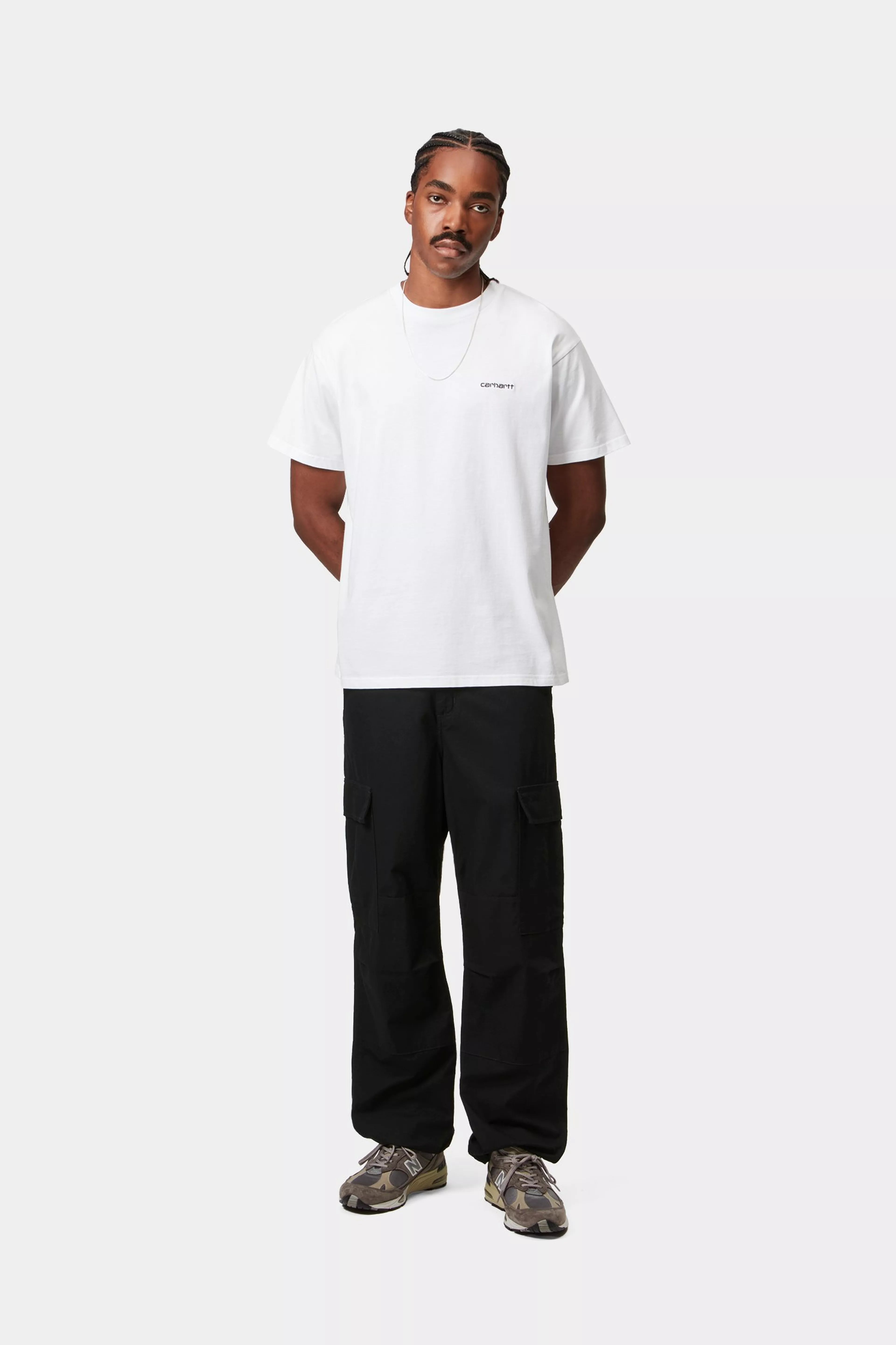 REGULAR CARGO PANT - Black (rinsed)