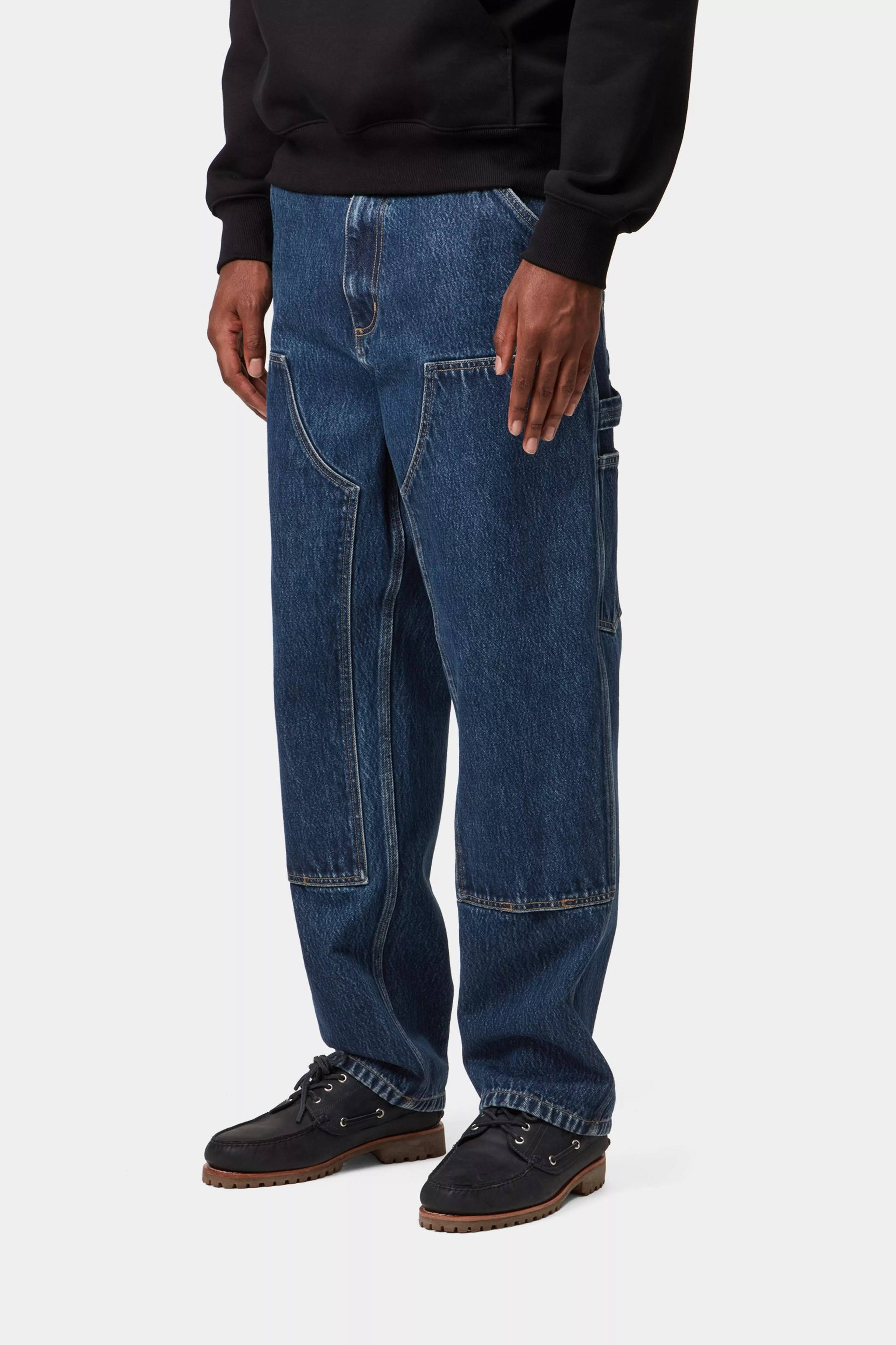 Double Knee Pant - Blue (stone washed)