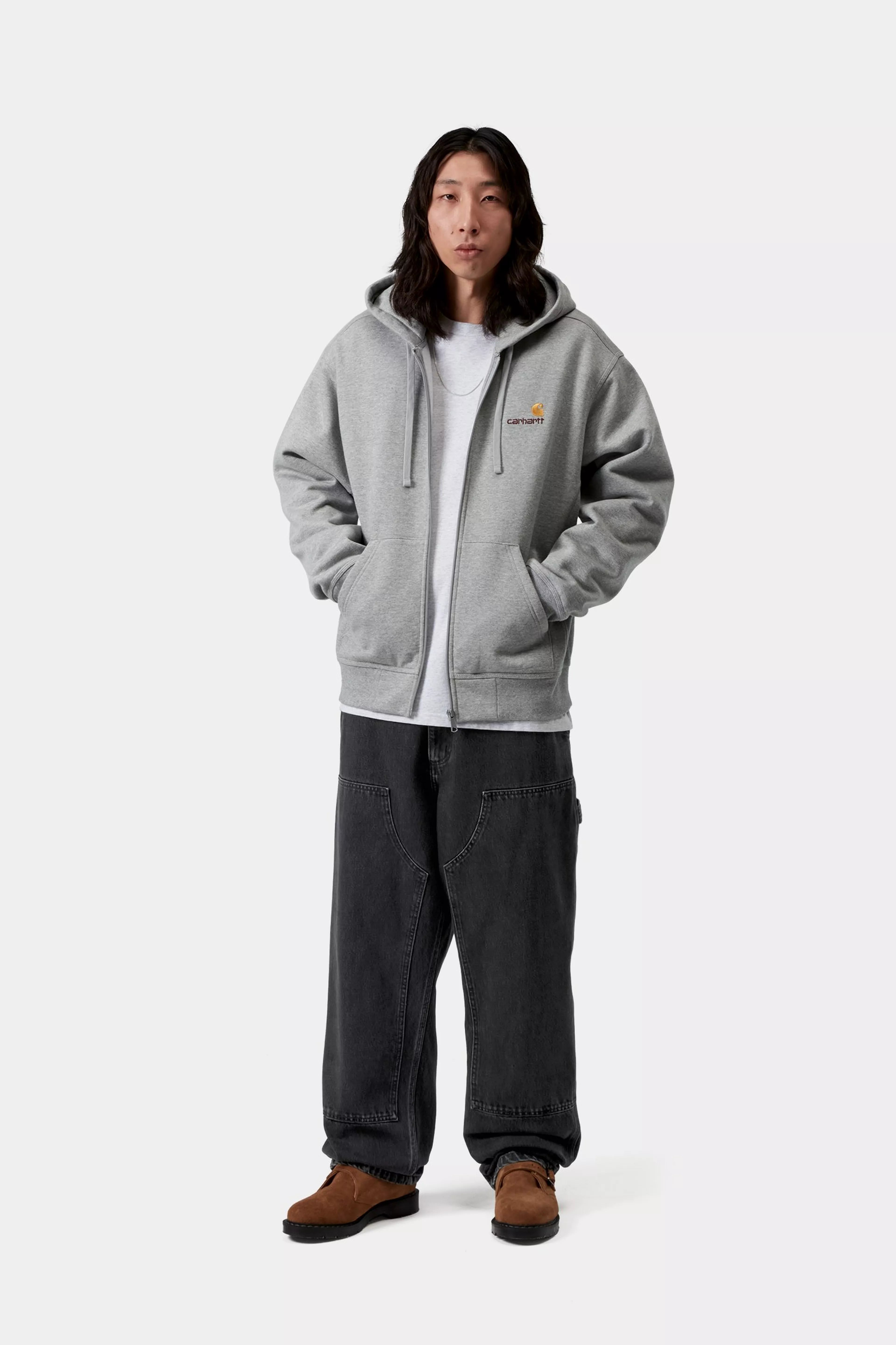 Double Knee Pant - Black (stone washed)