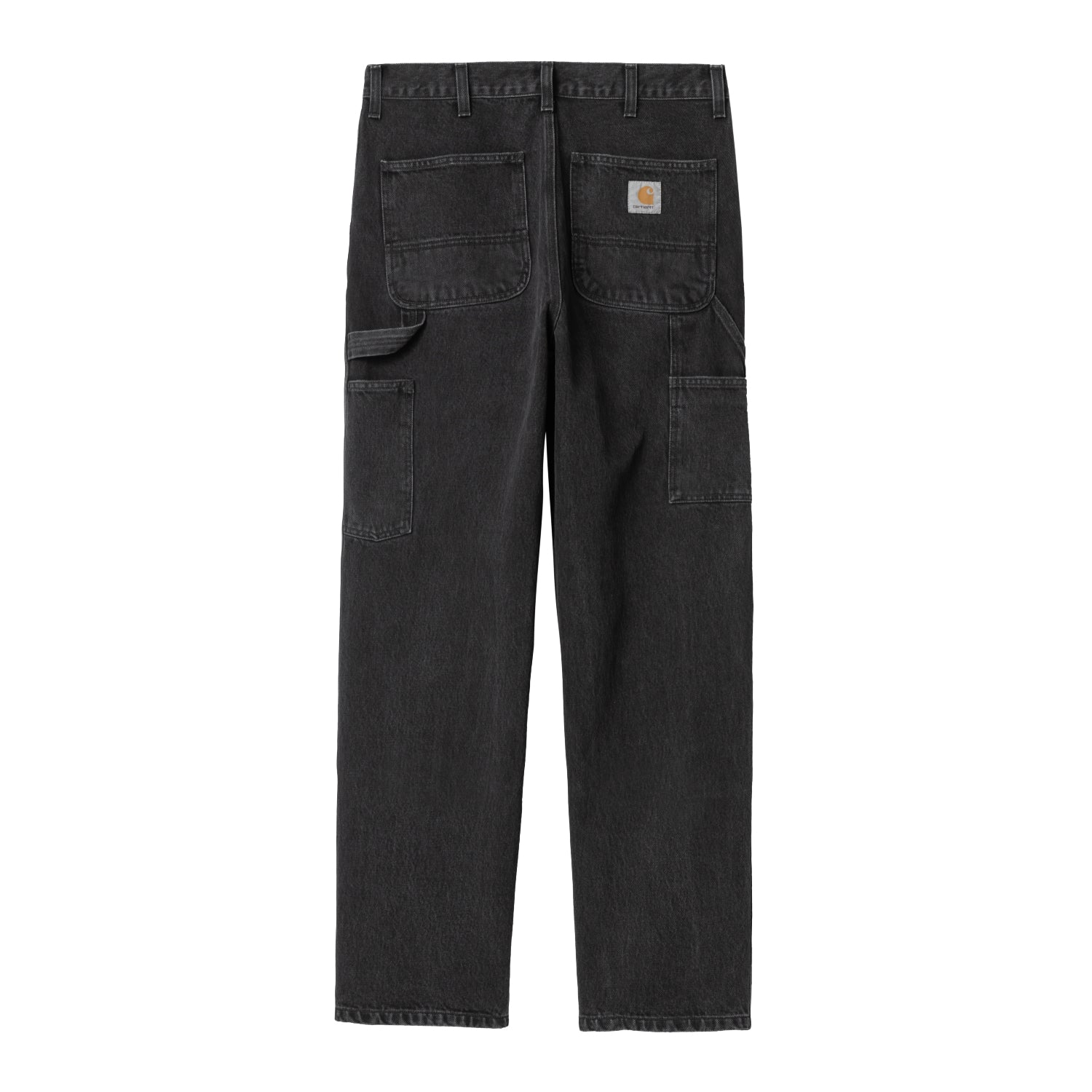 Double Knee Pant - Black, Stone washed