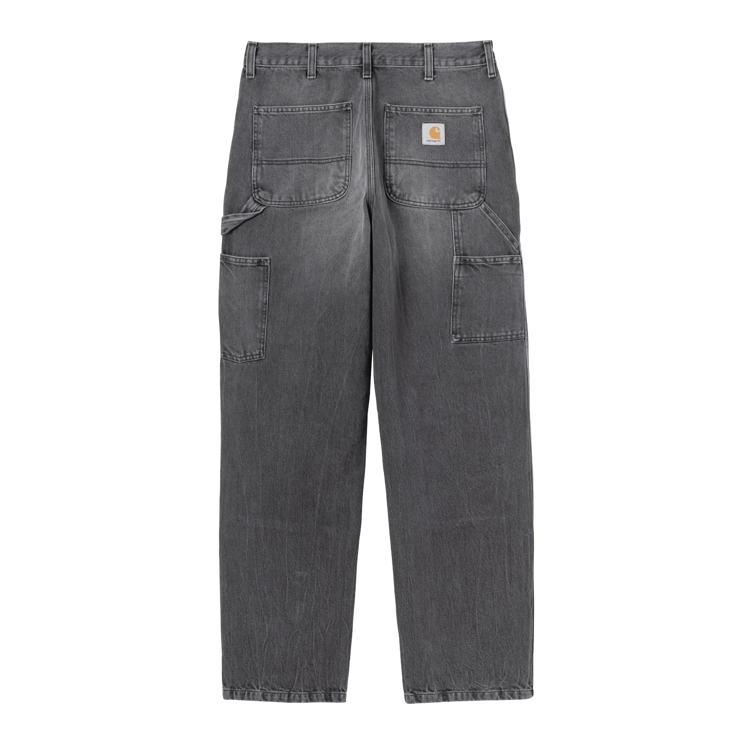 Double Knee Pant - Black, marble used wash