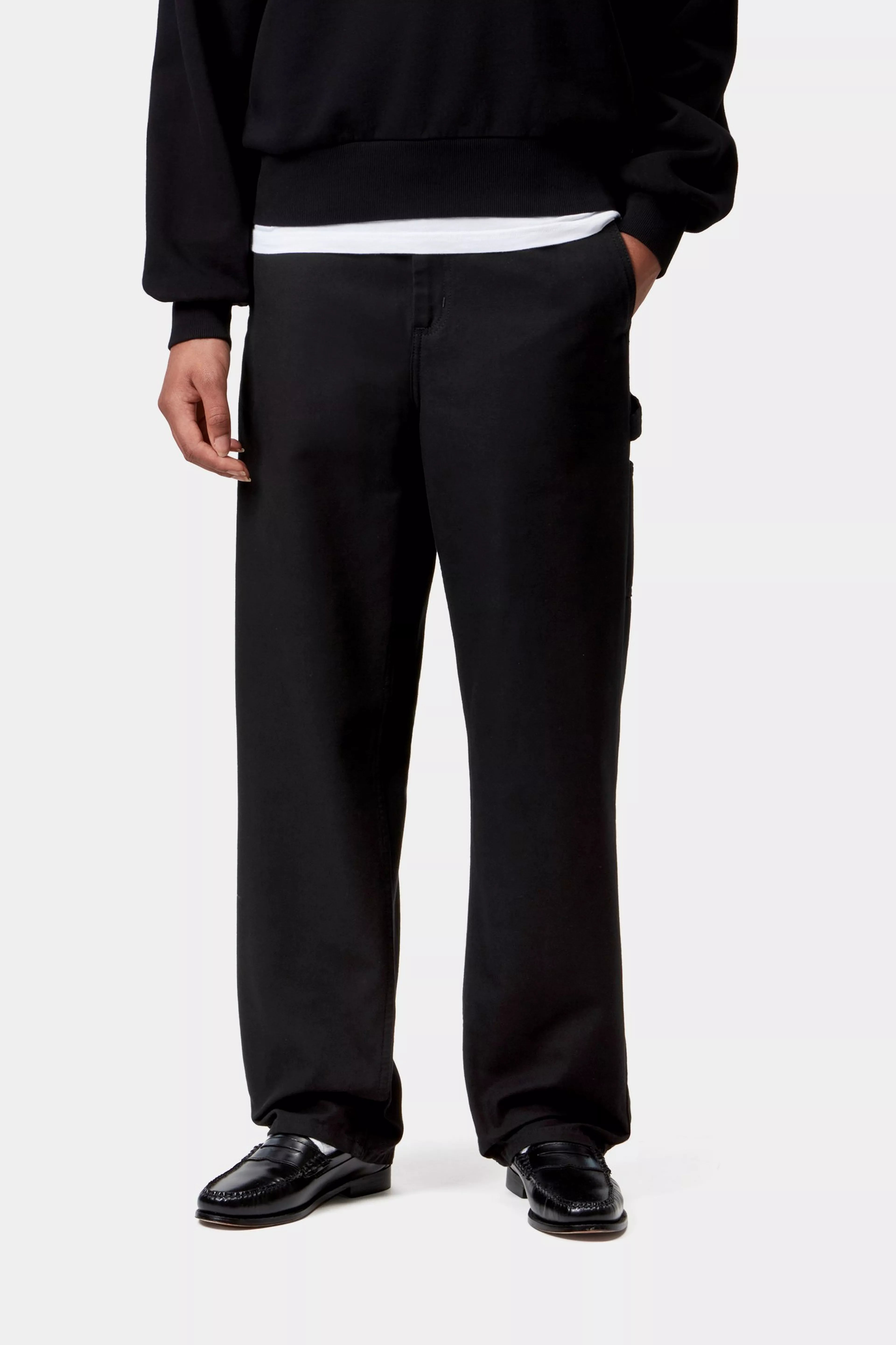 W' PIERCE PANT STRAIGHT - Black (rinsed)