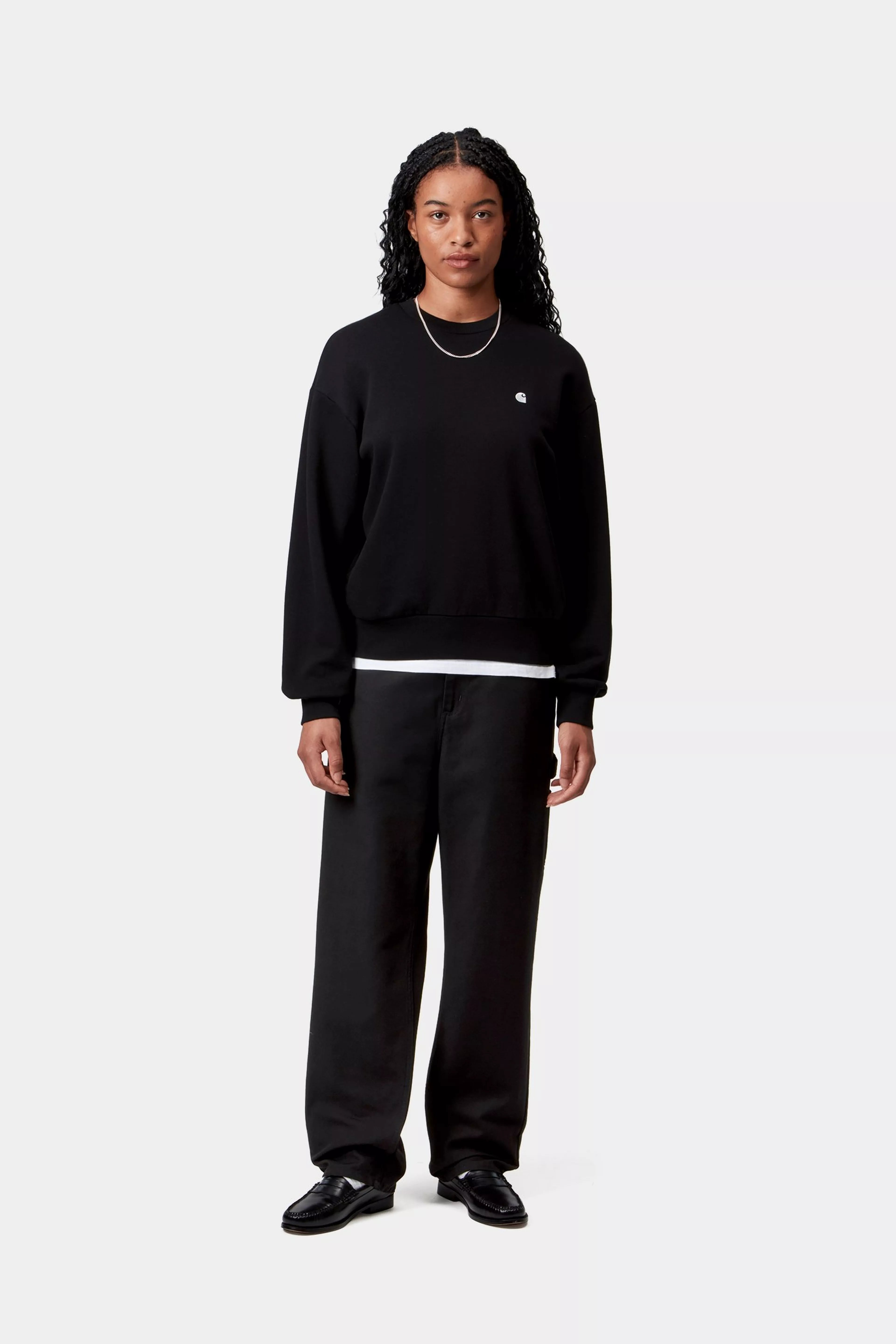 W' PIERCE PANT STRAIGHT - Black (rinsed)