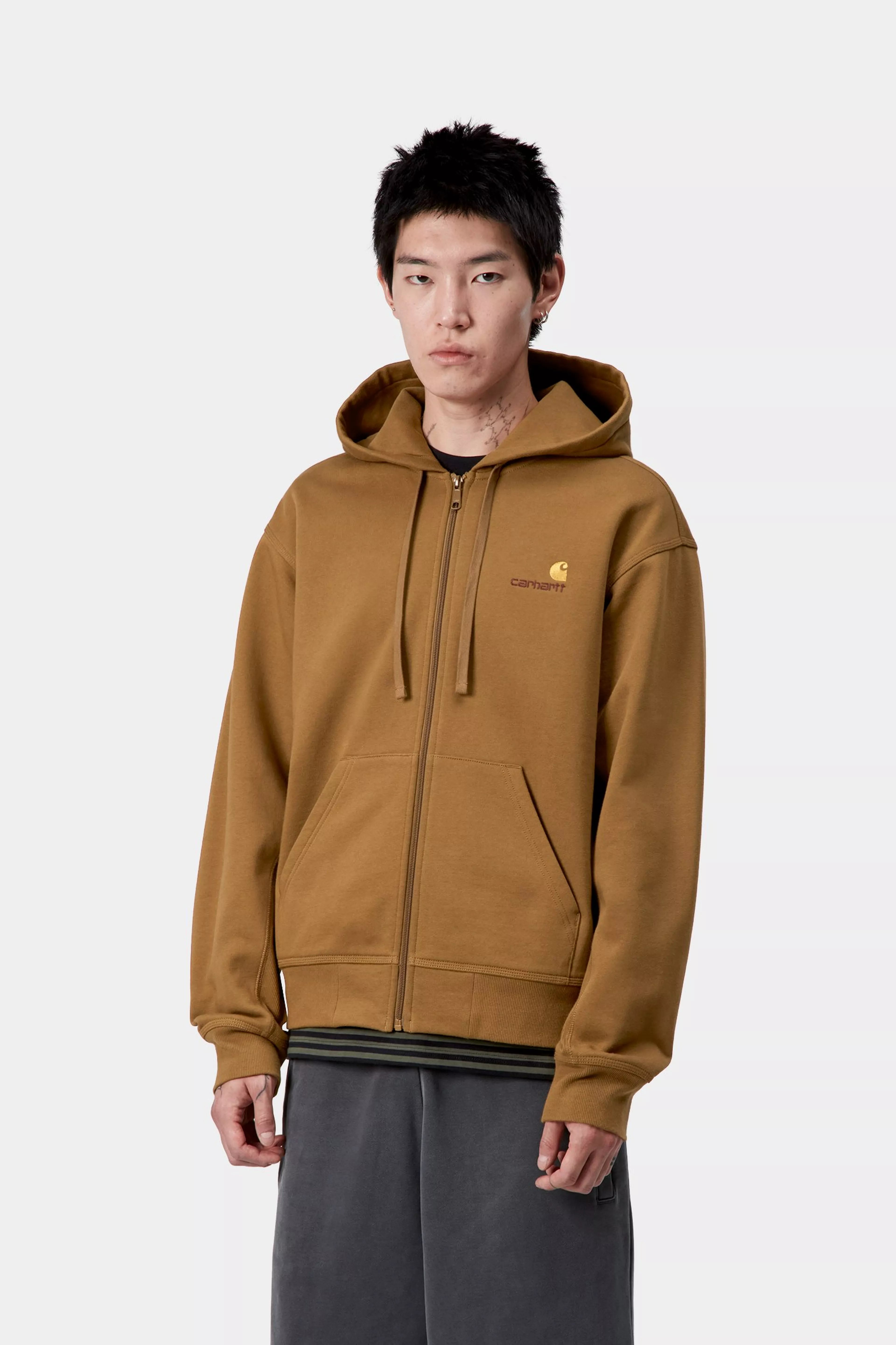 HOODED AMERICAN SCRIPT JACKET - Hamilton Brown